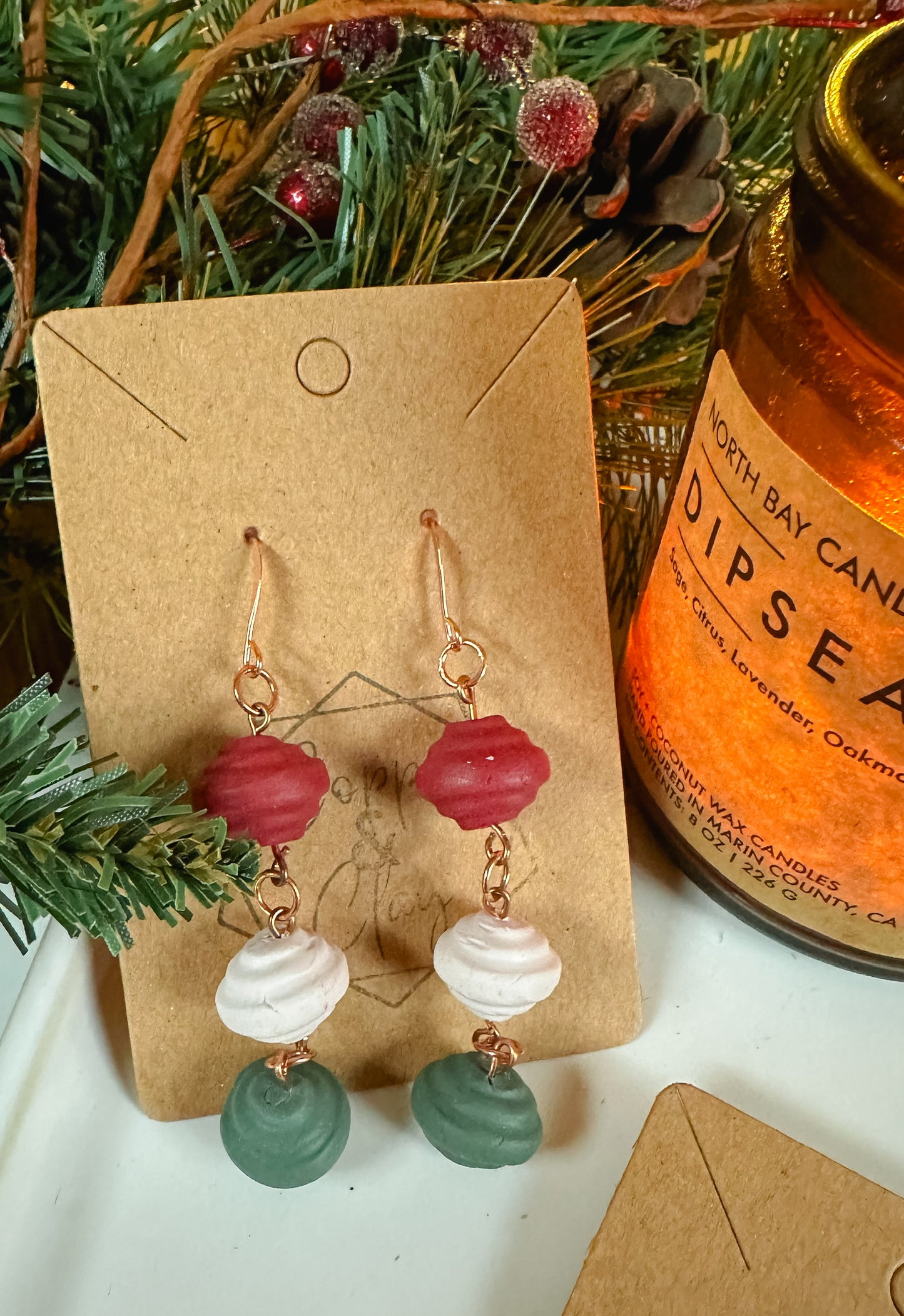 Clay Bead Trio Dangle