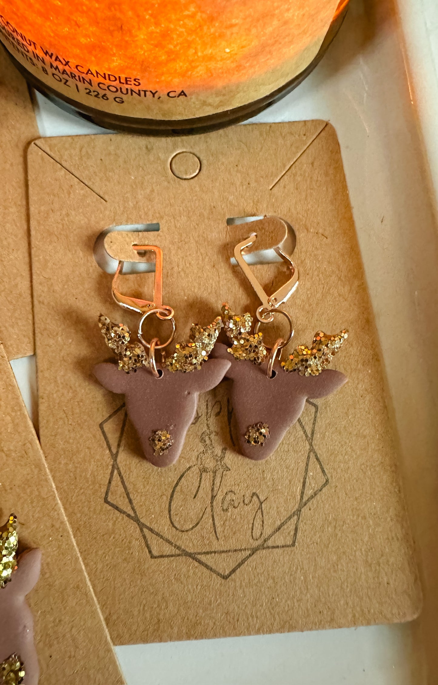 Rudolph Bling Drop Earring