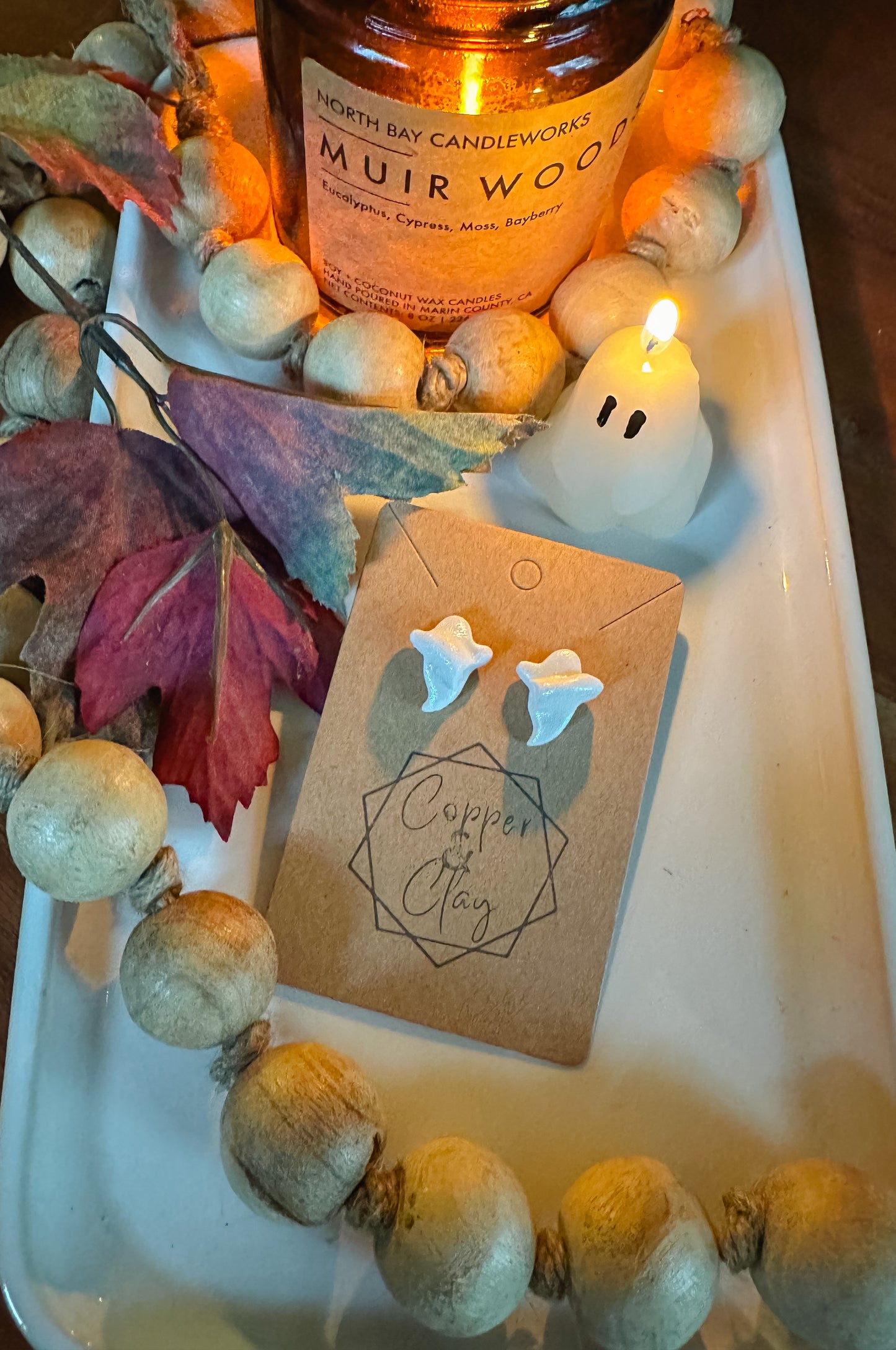 Shimmery Ghostie Studs
