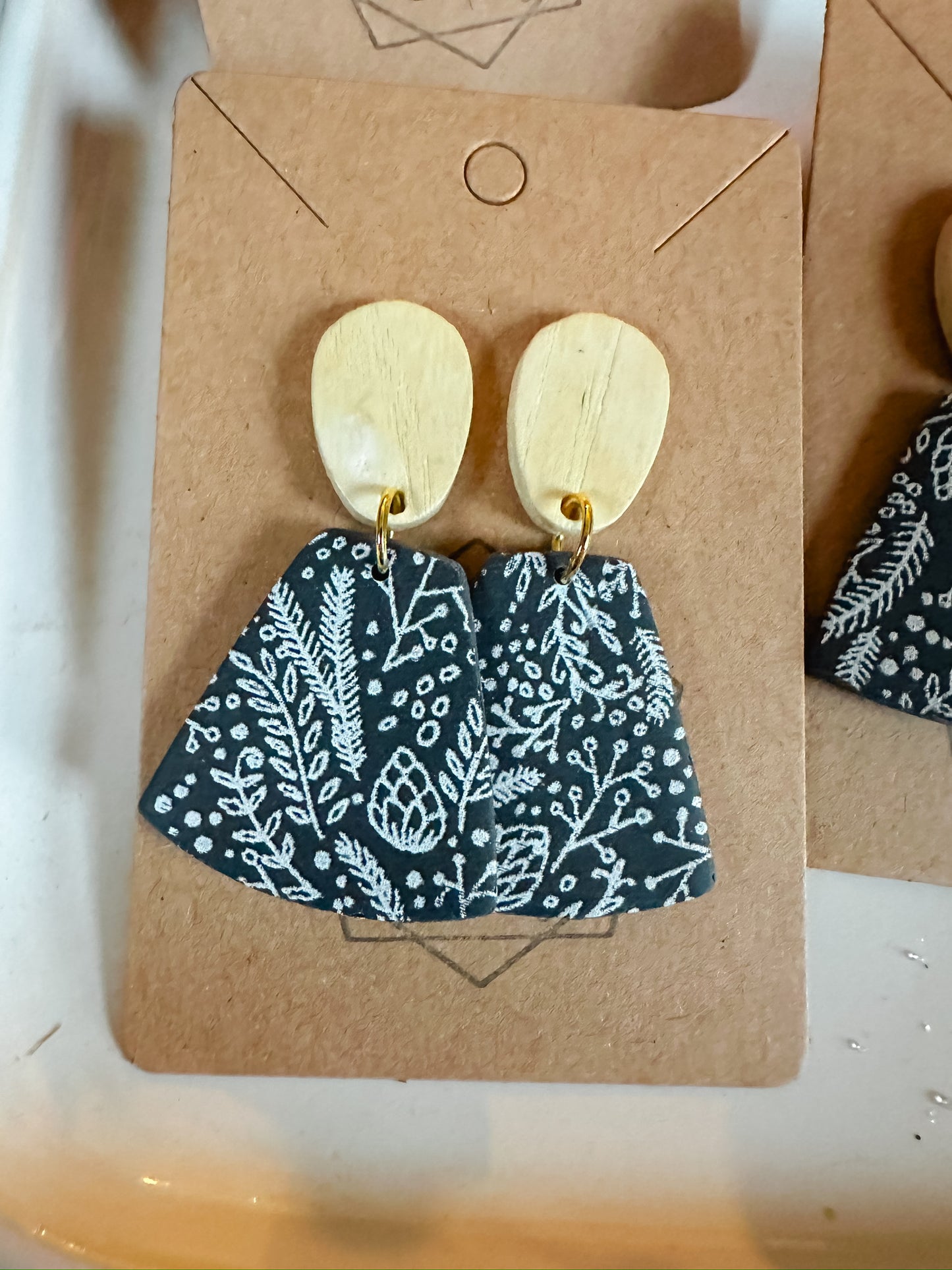 Winter Woodland Statement Earring