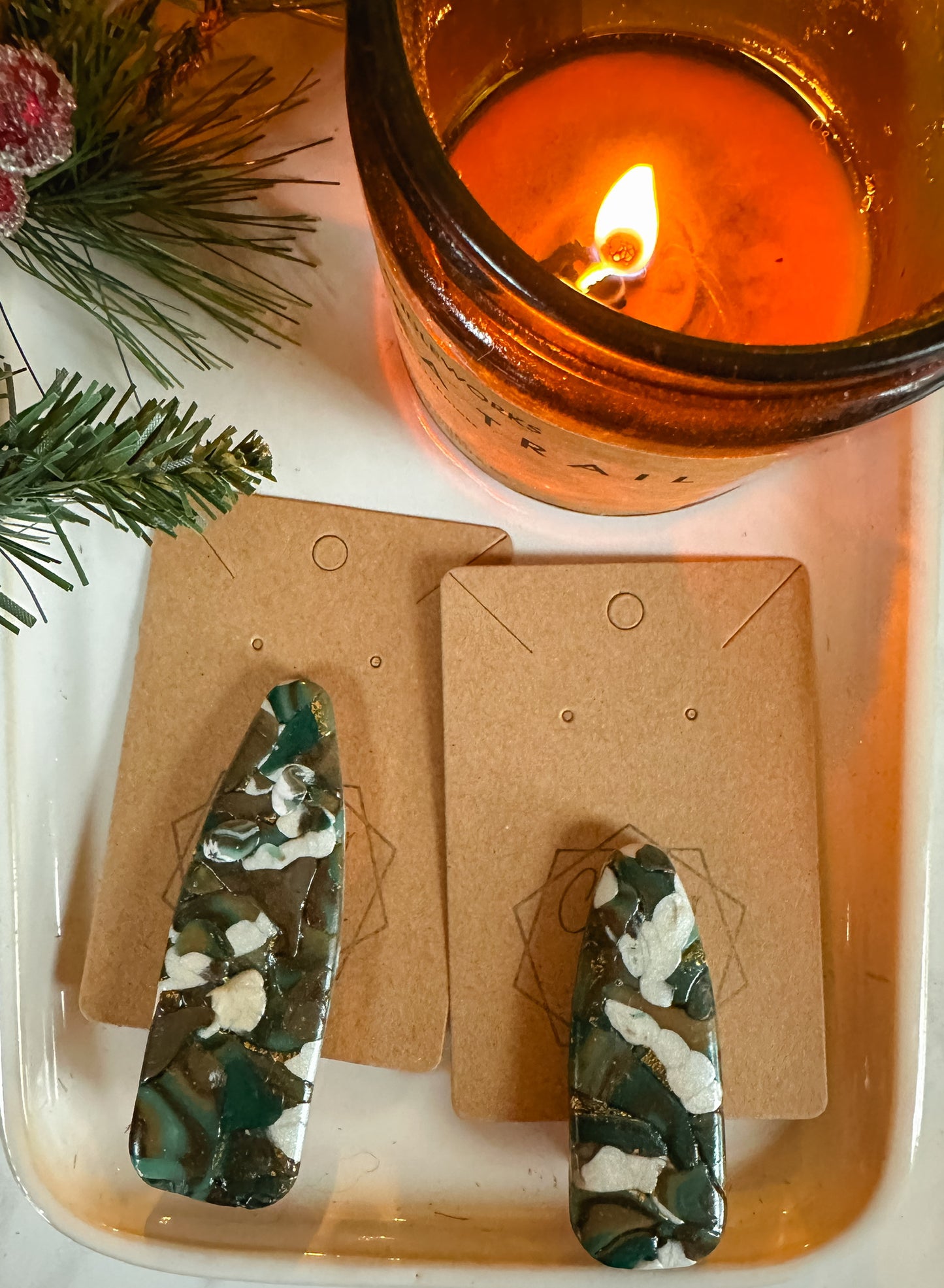 Winter Agate Hair Clip