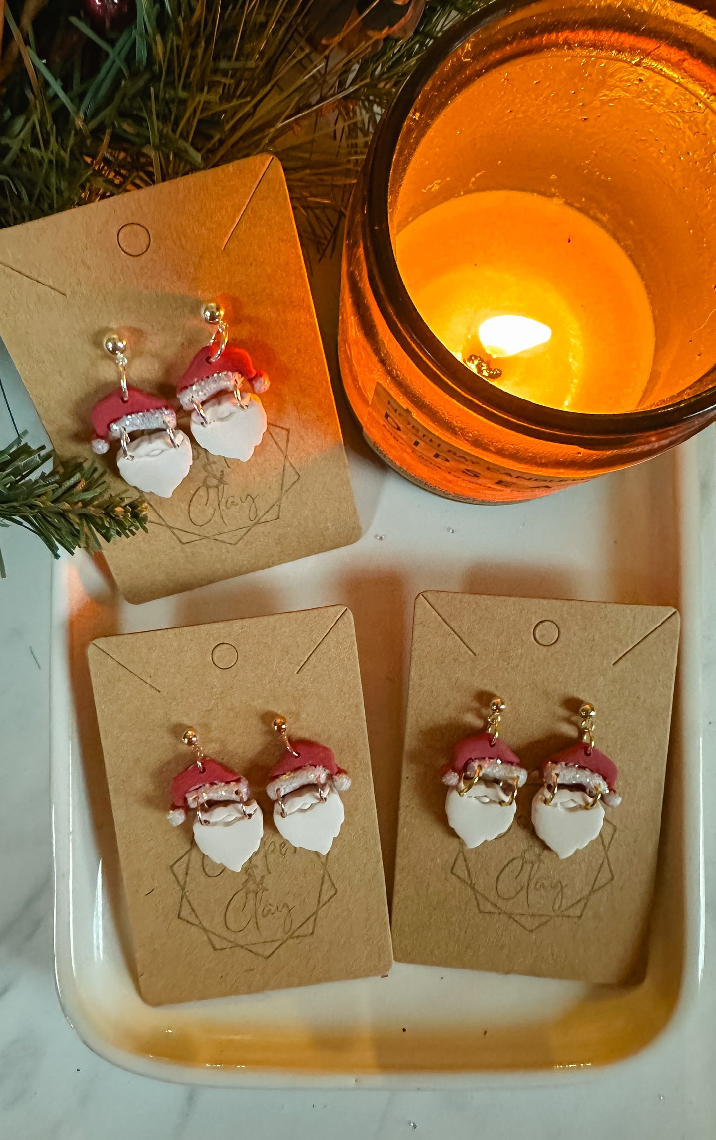 Santa Drop Earring