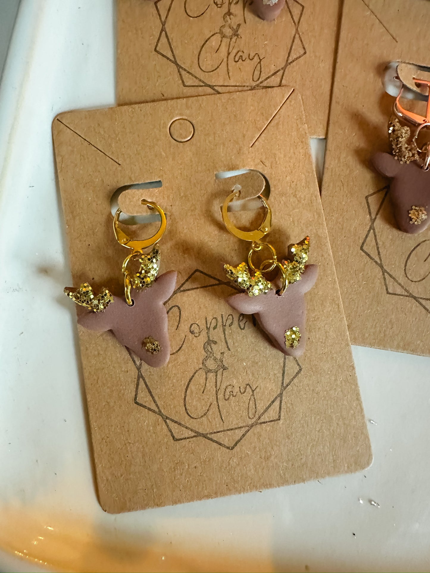 Rudolph Bling Drop Earring