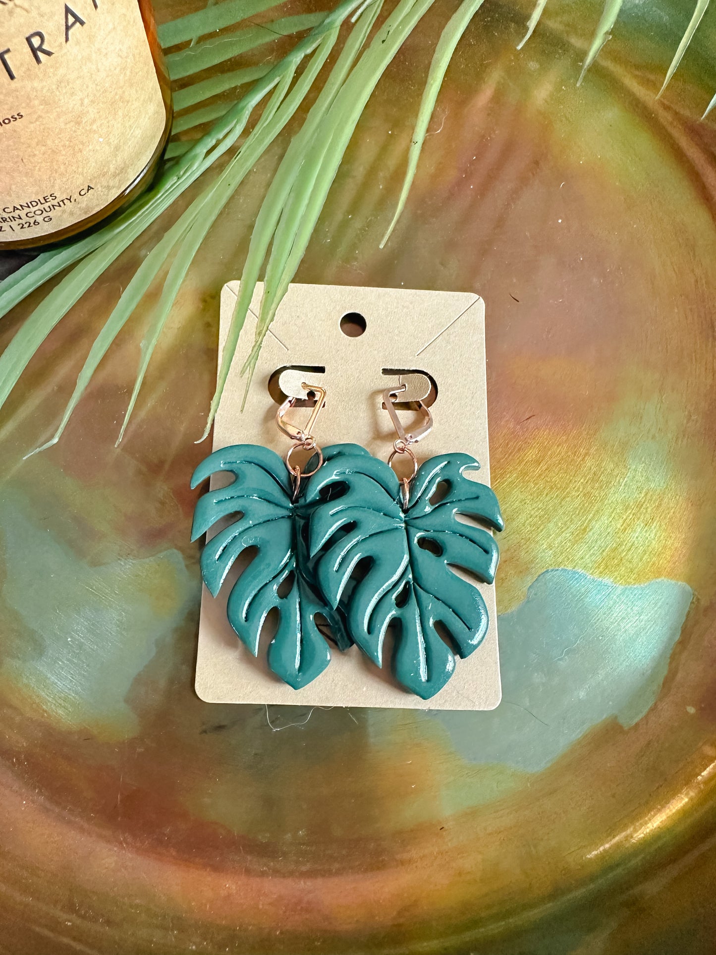 Monstera Statement Earring