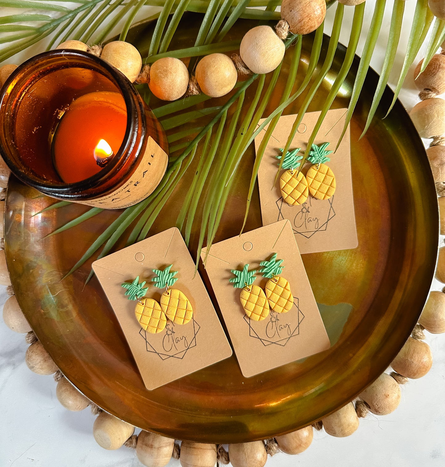 Pineapple Dangle Earring