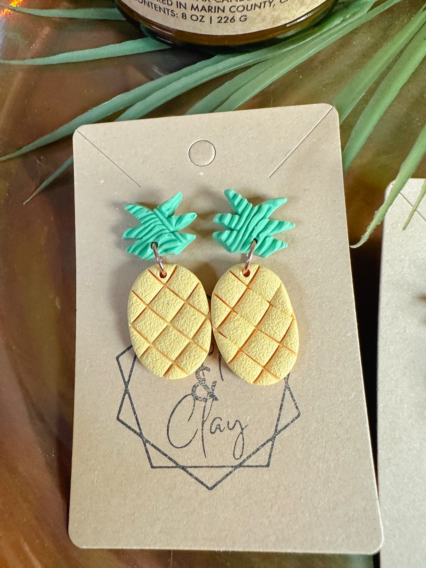 Pineapple Dangle Earring