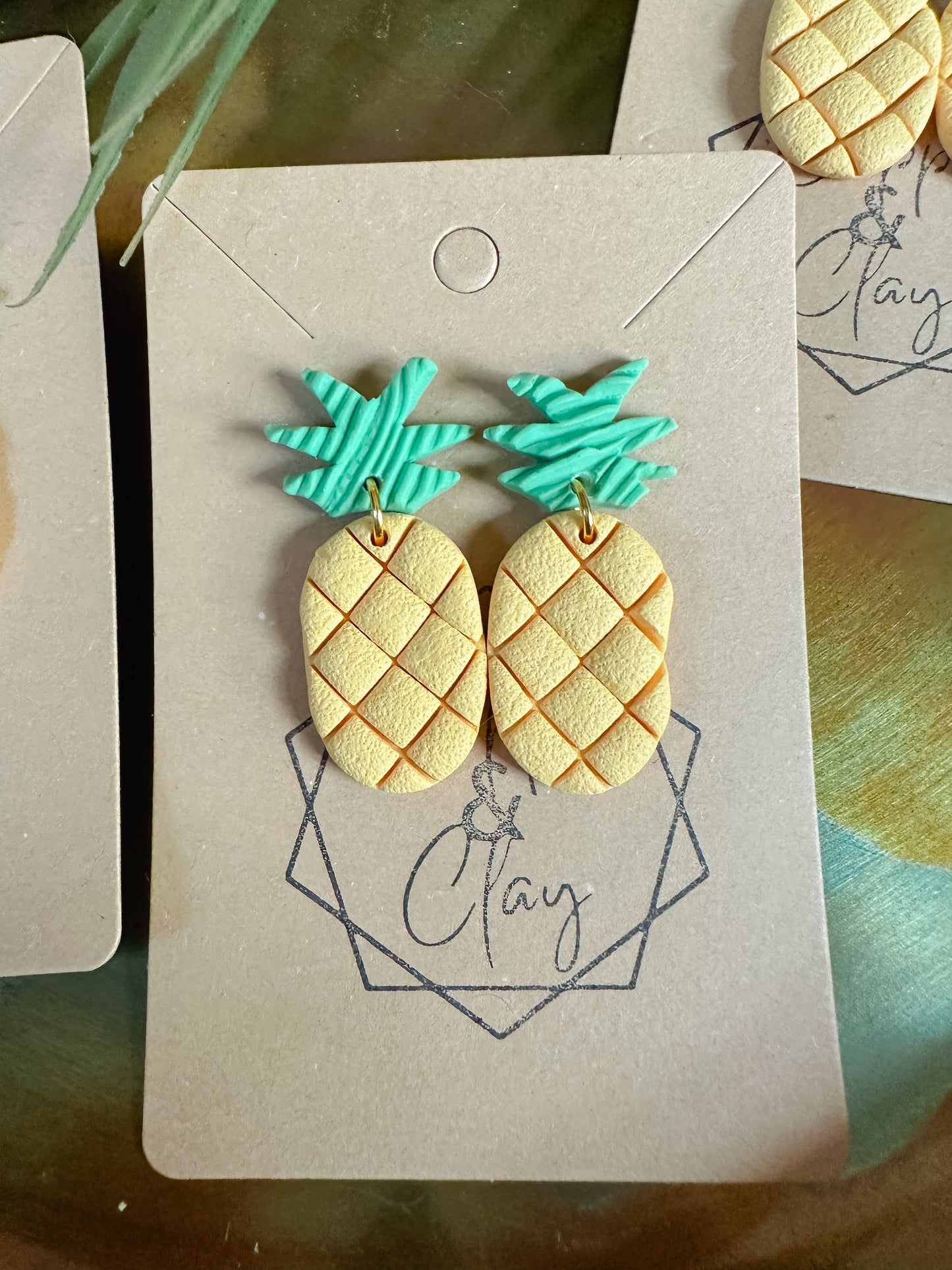 Pineapple Dangle Earring