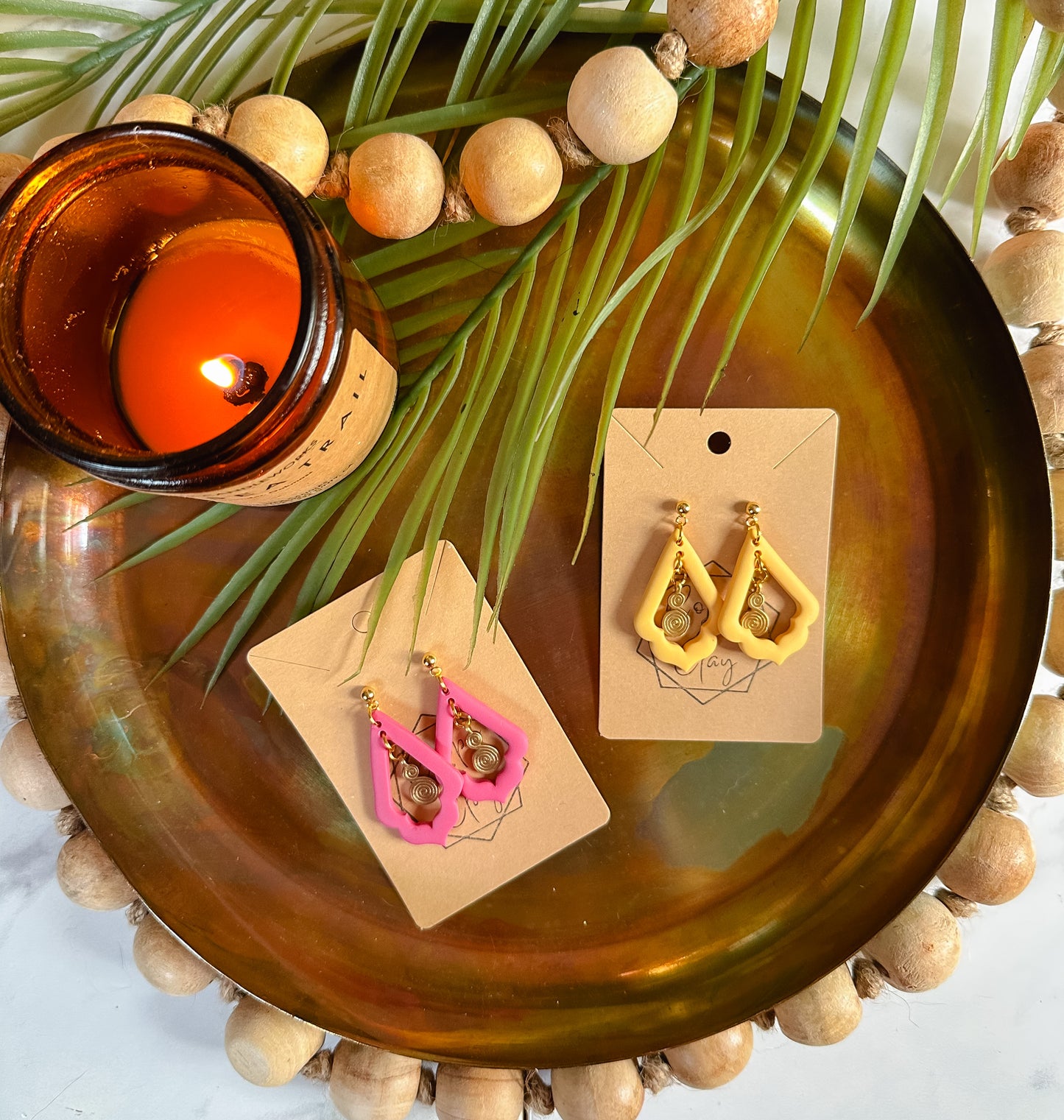 Summer Swirl Statement Earring