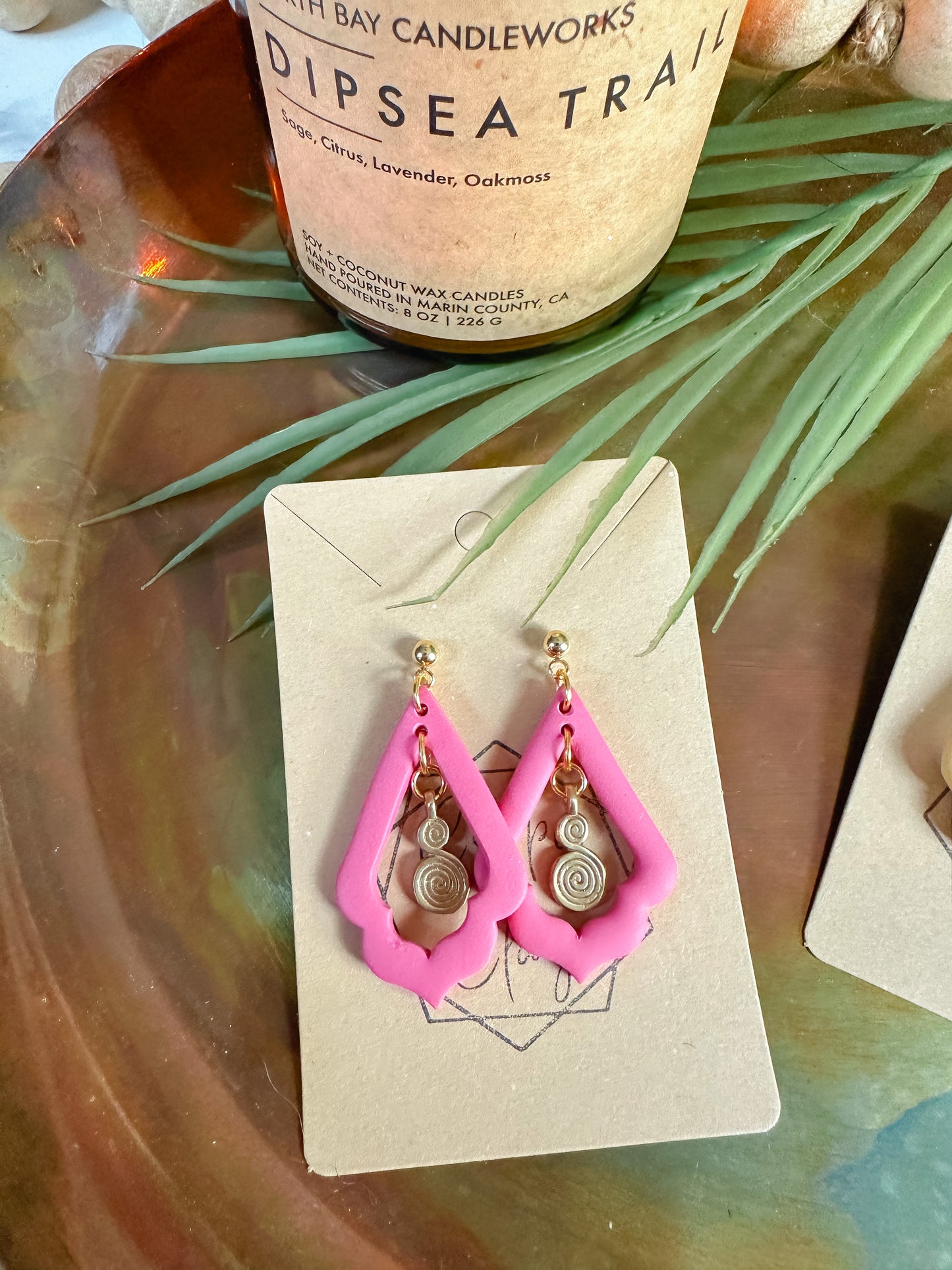 Summer Swirl Statement Earring