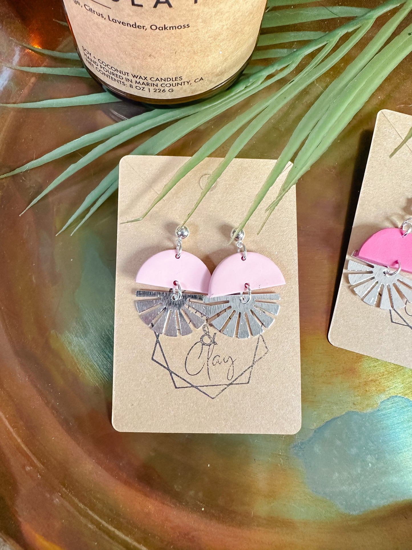 Silver Sunburst Dangle