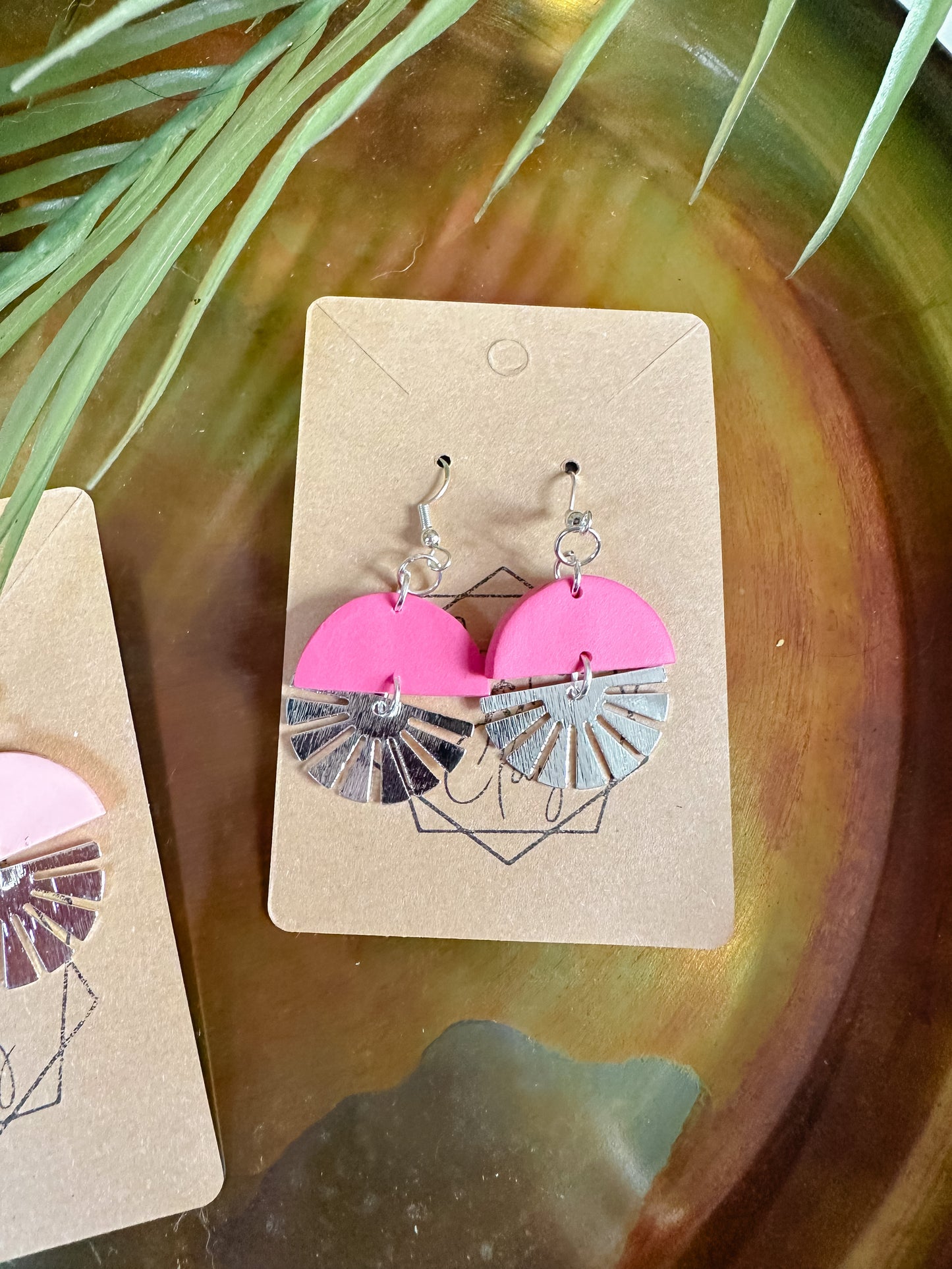 Silver Sunburst Dangle
