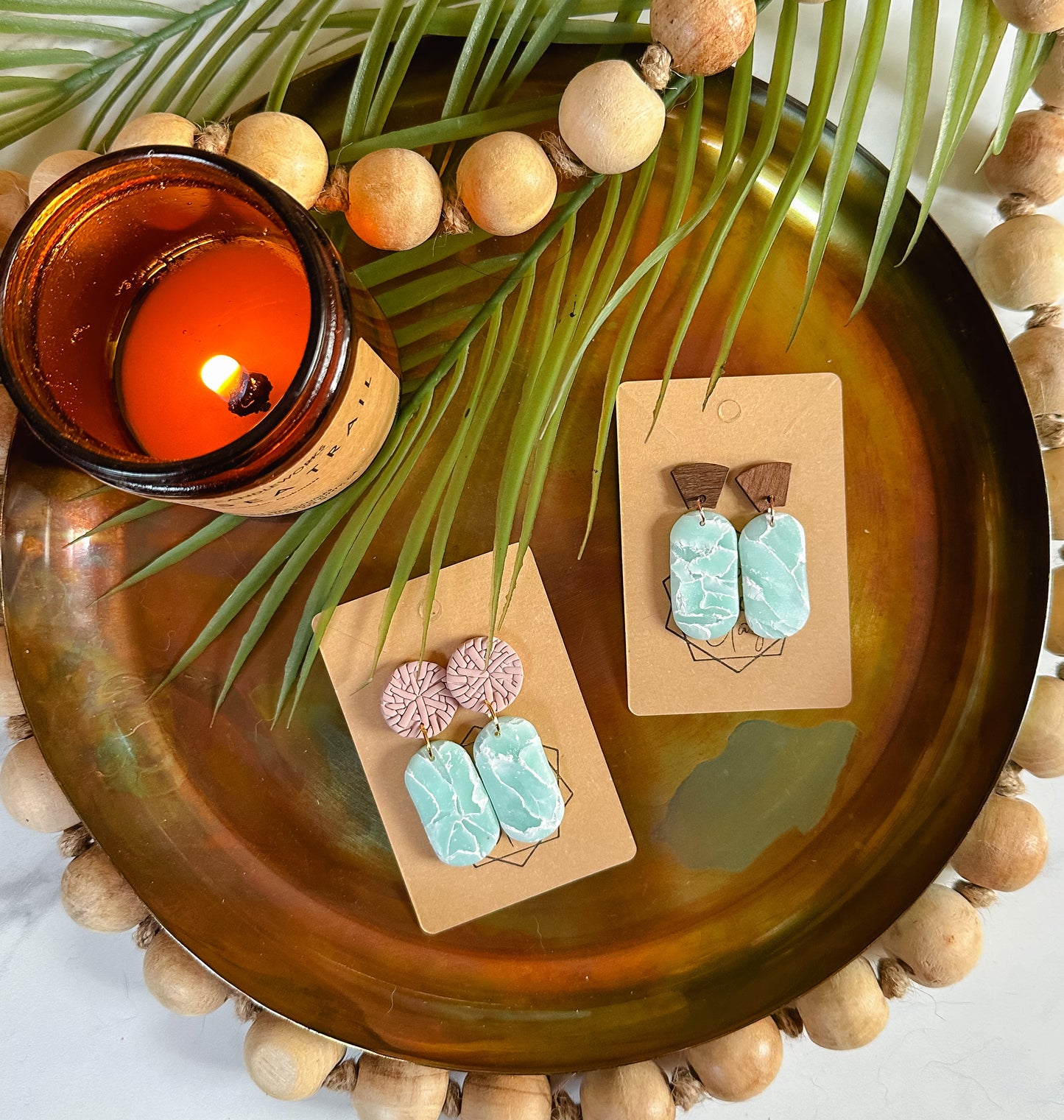 Rattan Quartz Oval Drop Earring