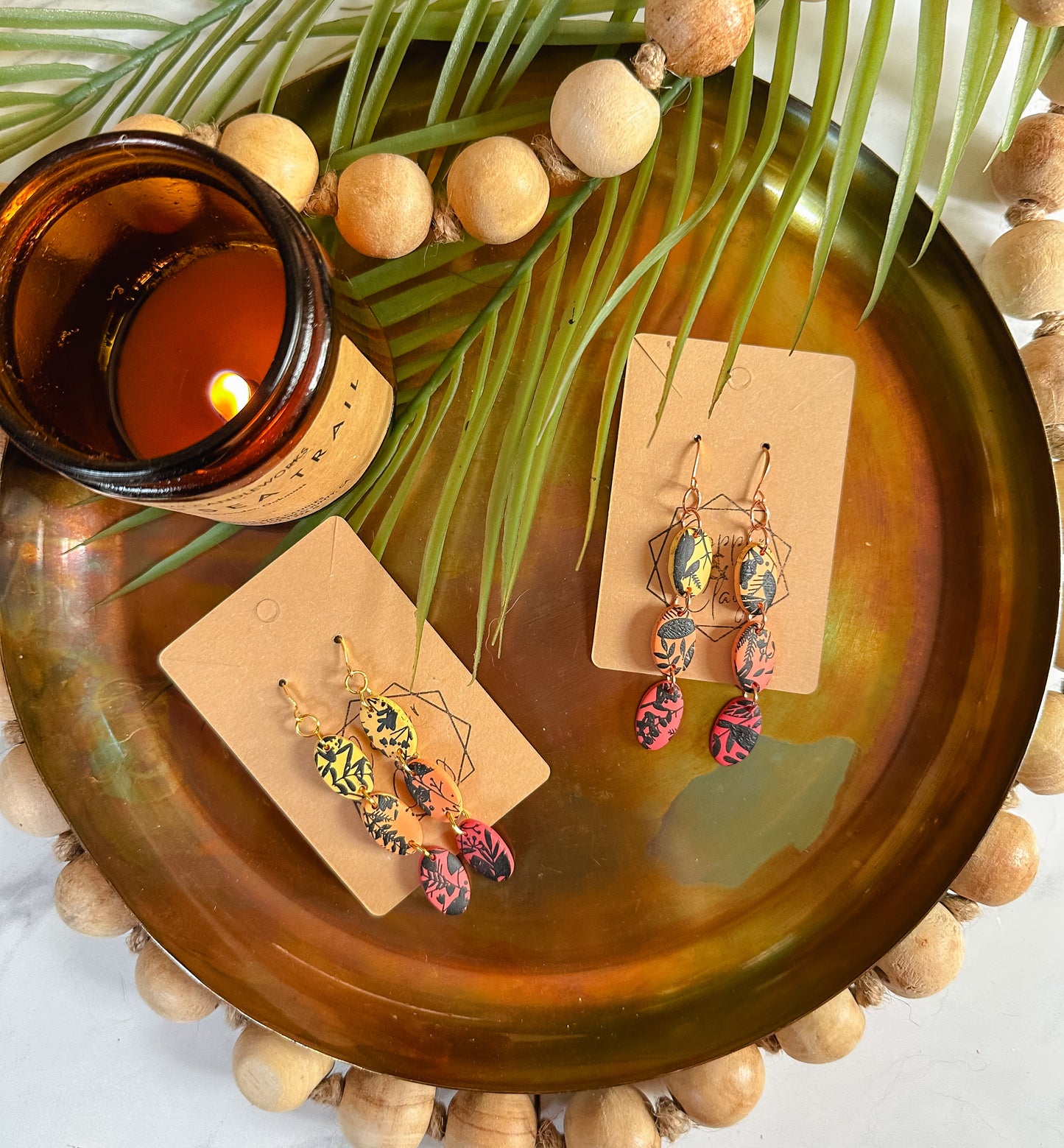 Tropical Sunset Trio Dangle