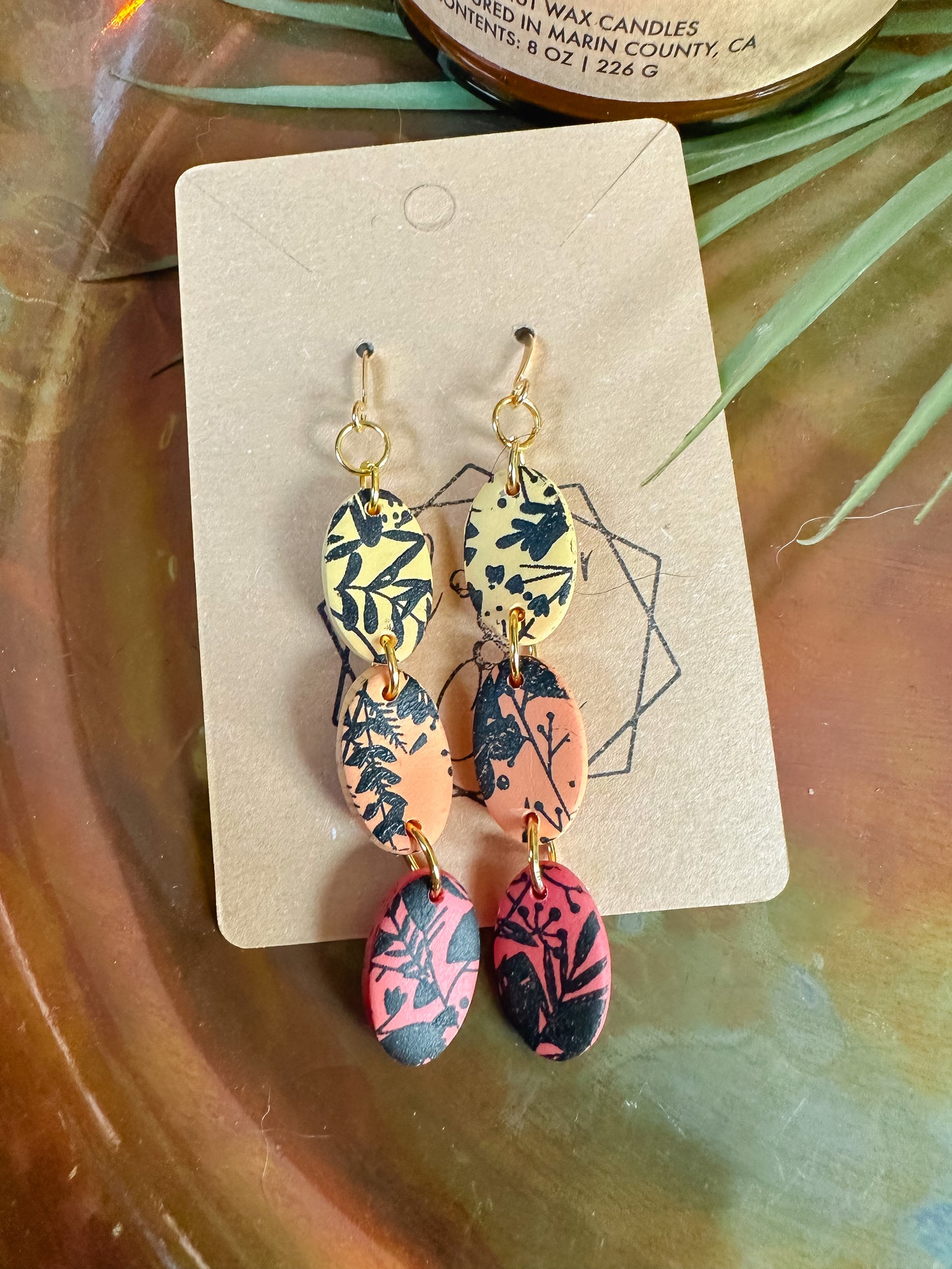 Tropical Sunset Trio Dangle
