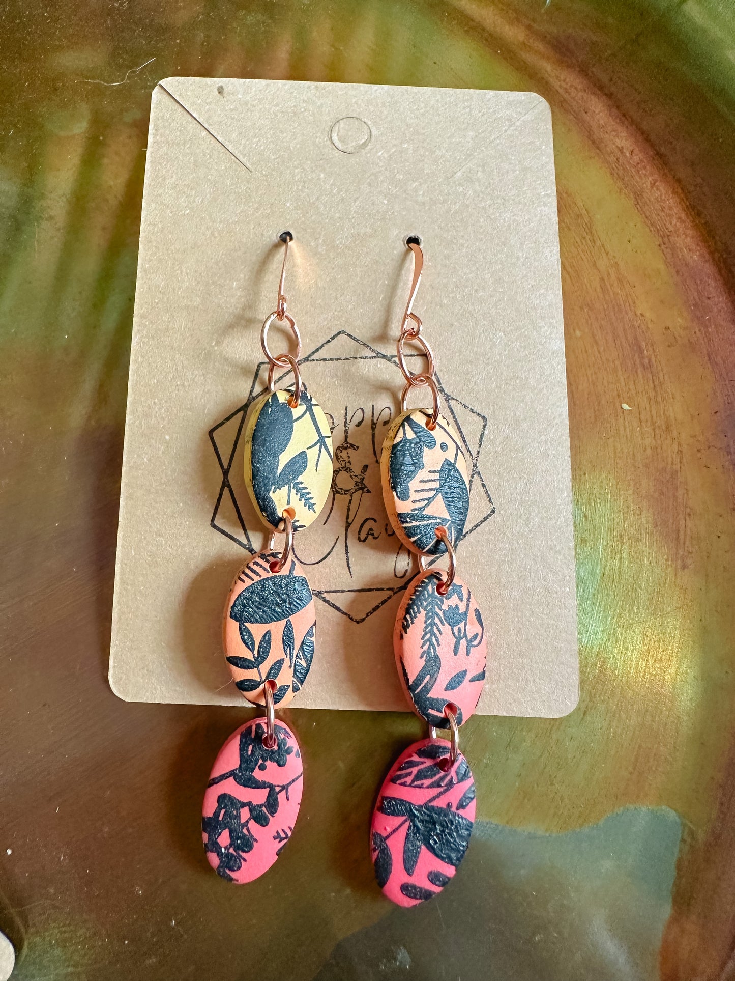 Tropical Sunset Trio Dangle