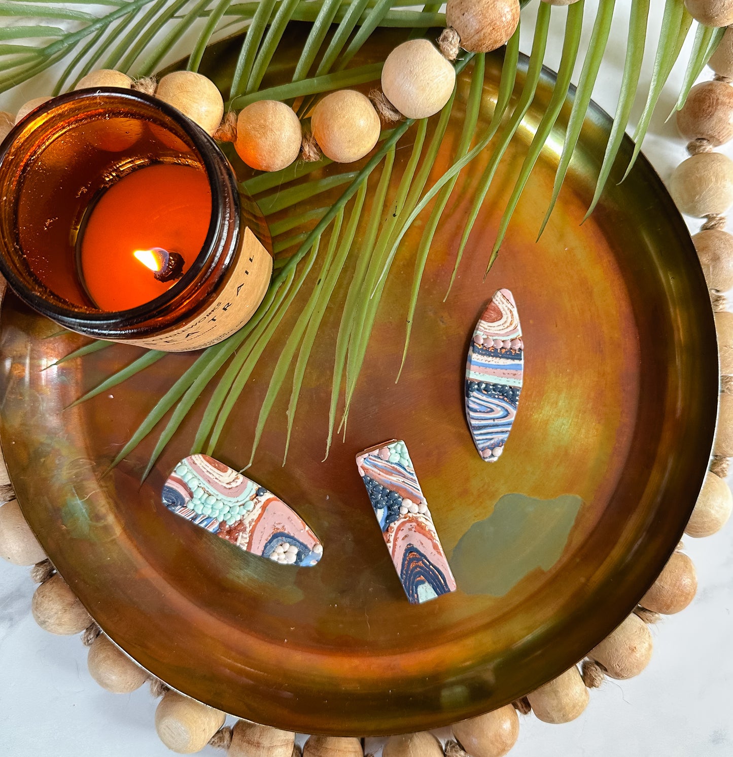 Ocean Agate Erosion Hair Clip