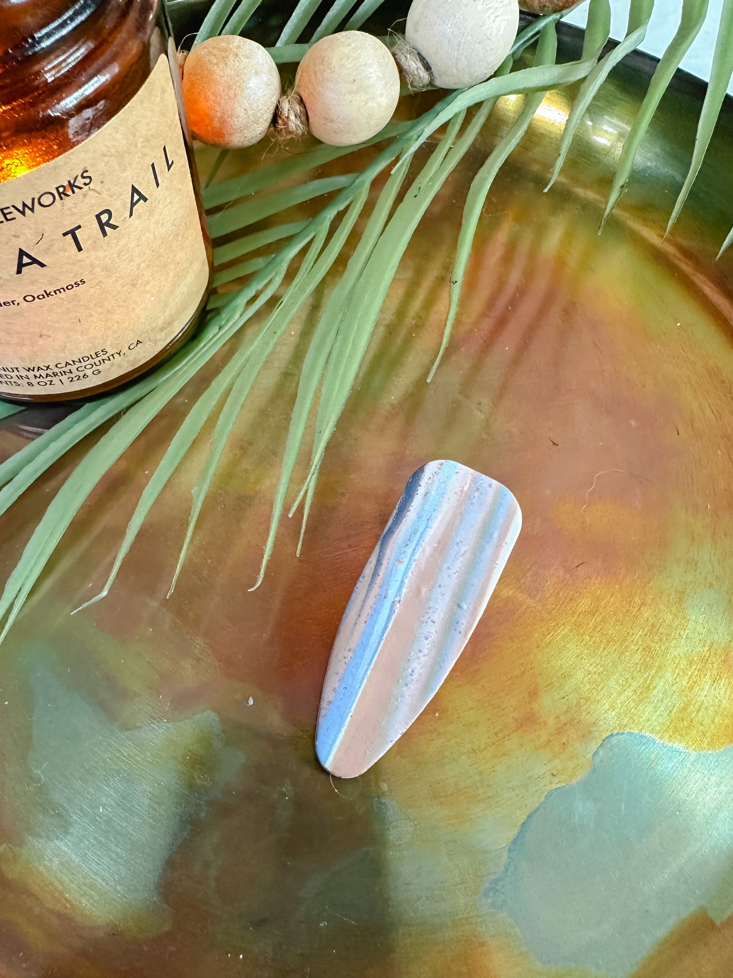 Beach Stripe Hair Clip