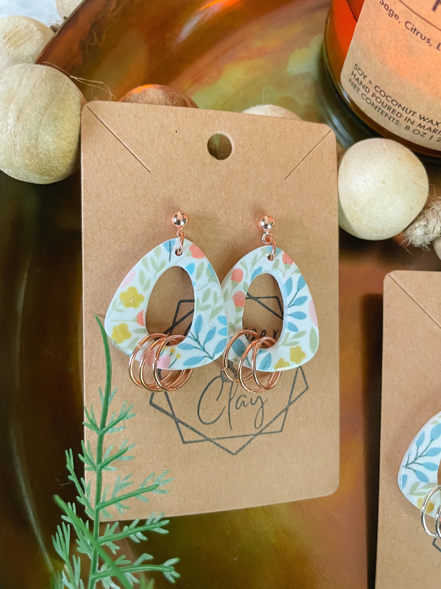 Summer Floral Drop Earrings