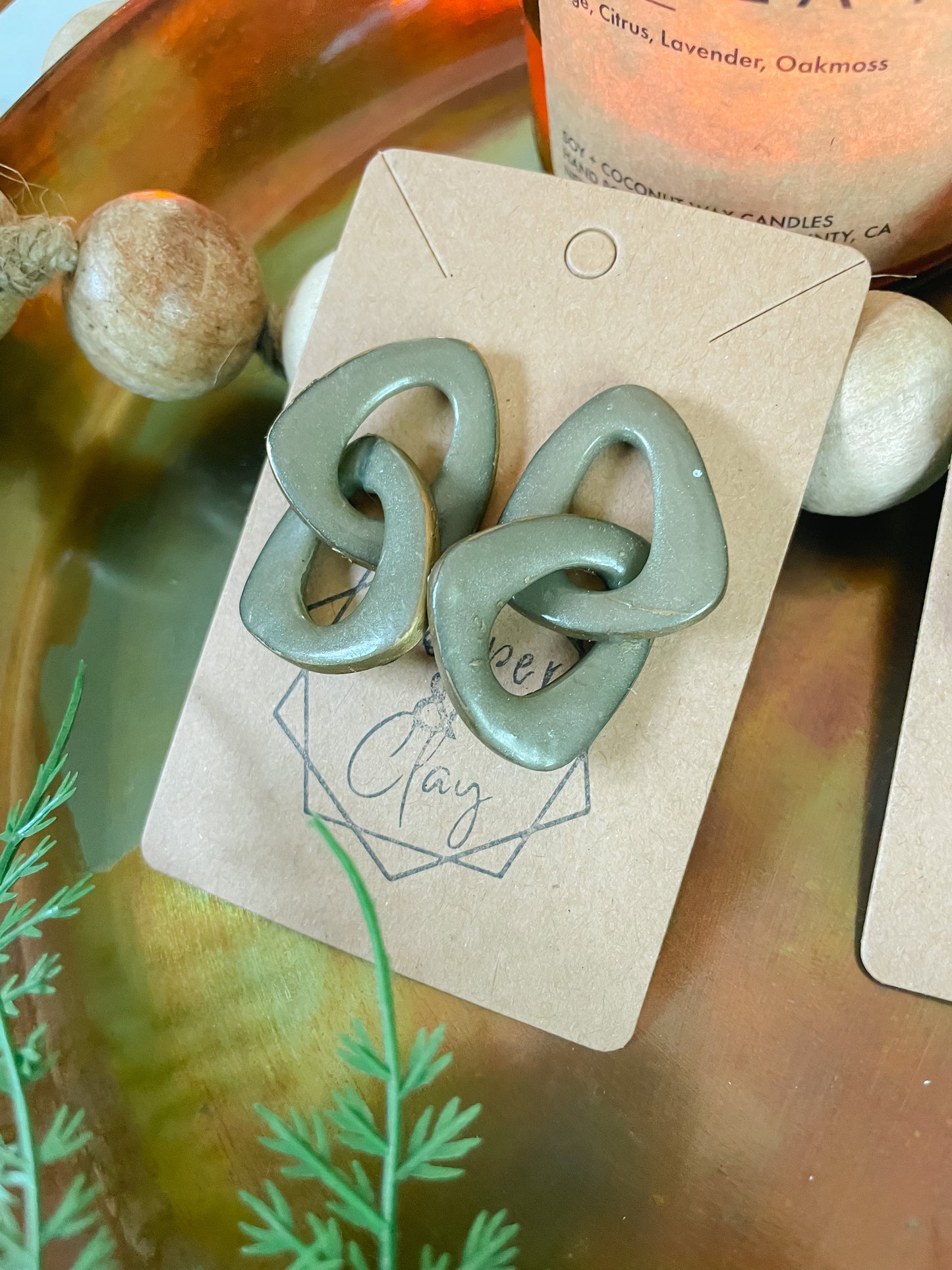 Chain Link Statement Earring