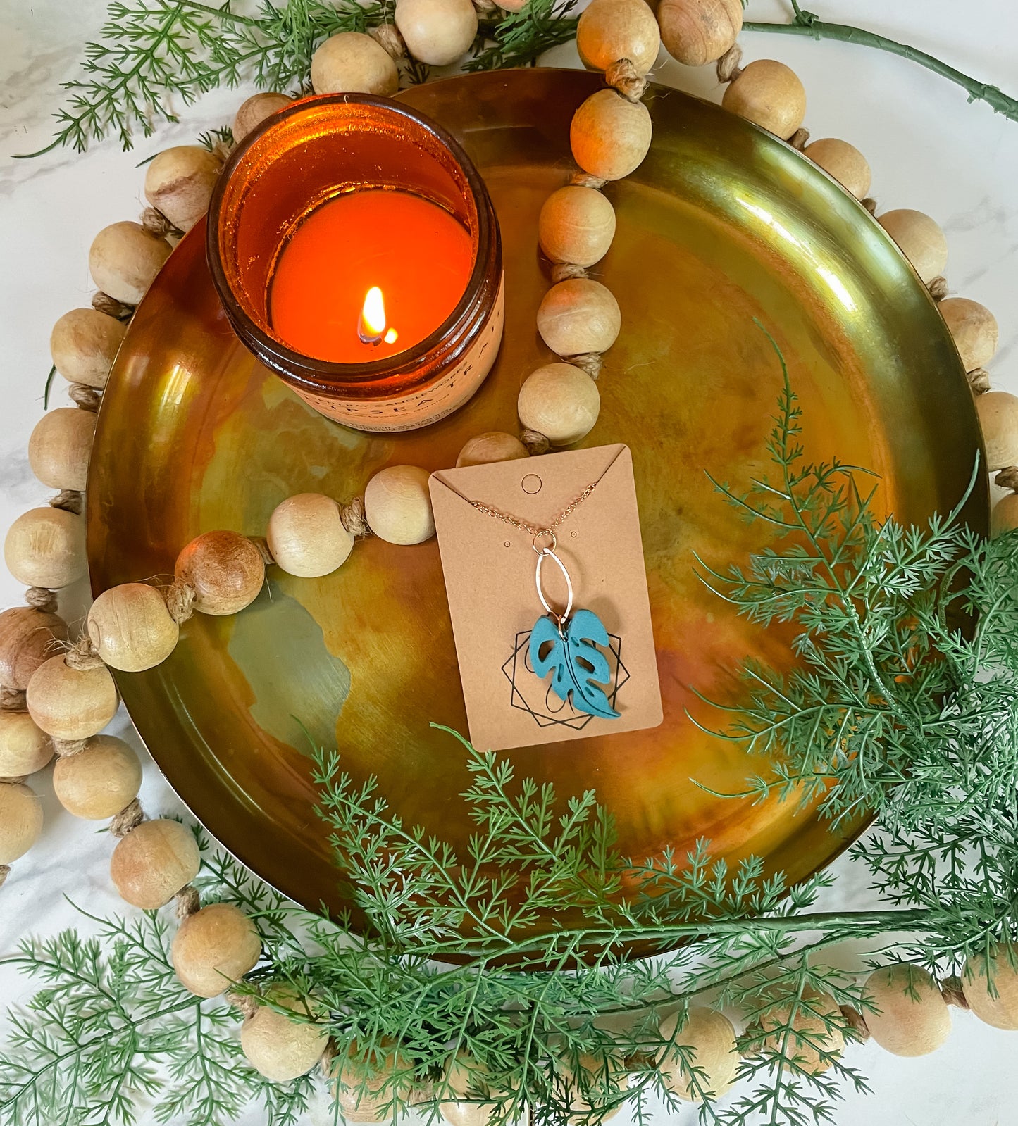 Monstera Necklace