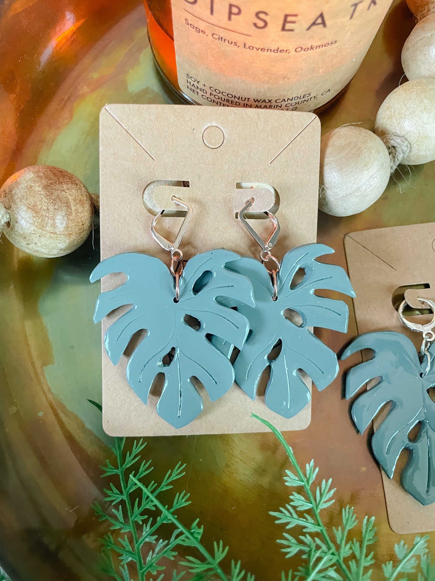 Monstera Statement Earring