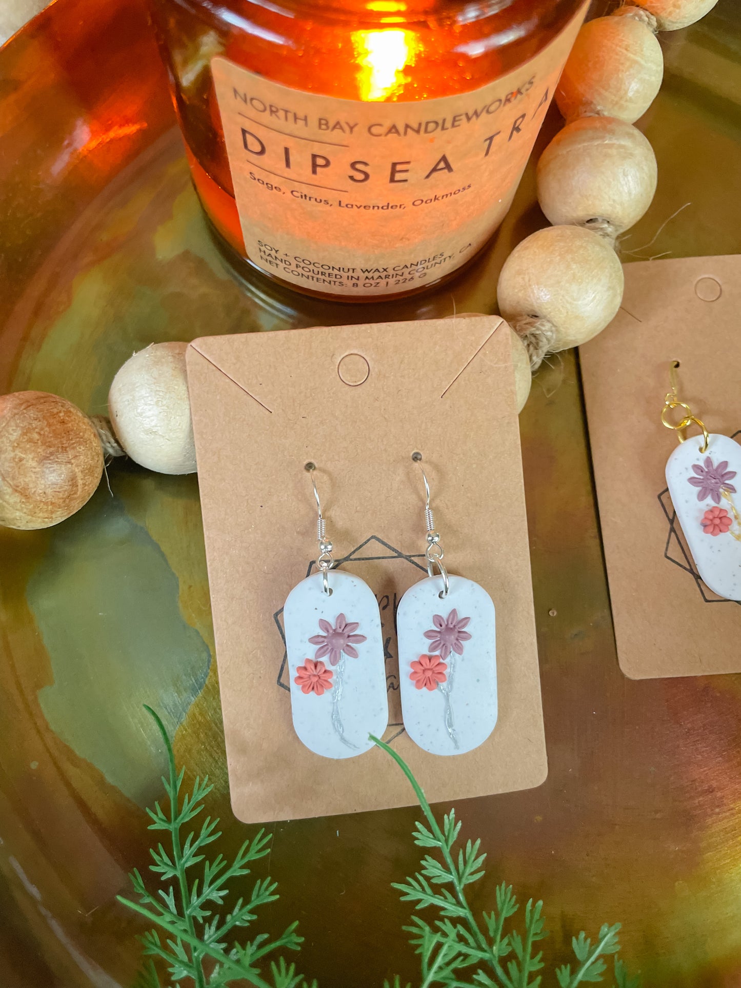 Floral Drop Earring