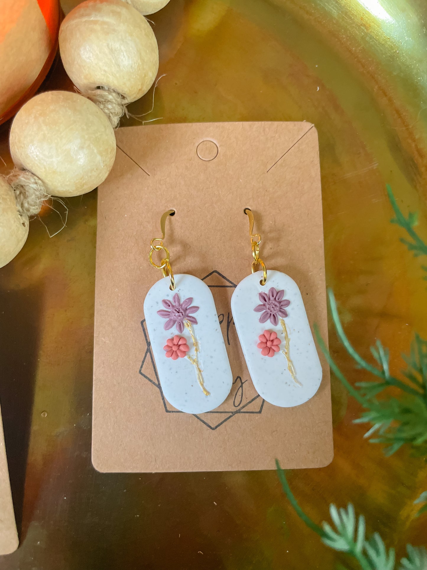 Floral Drop Earring