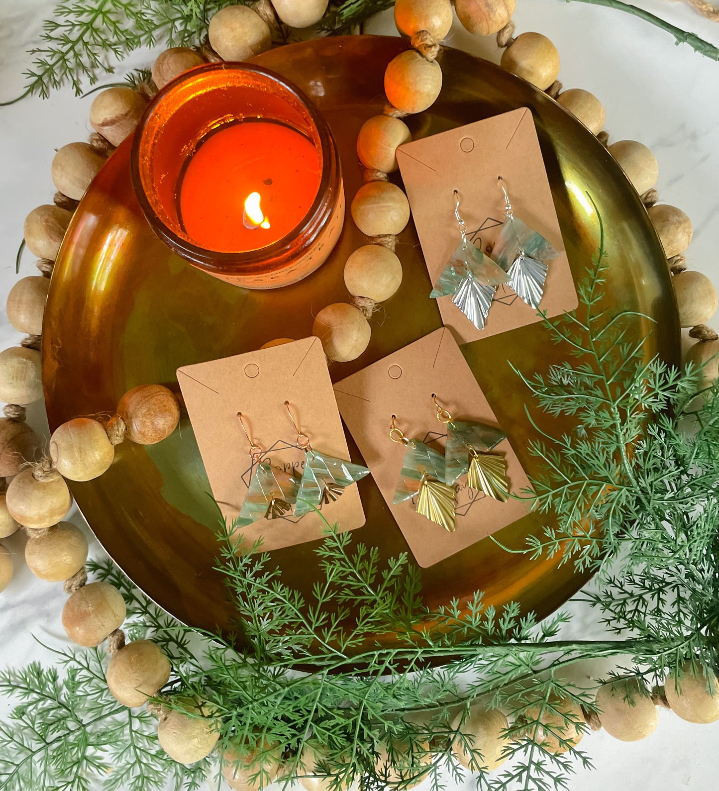 Faux Stone Statement Earring