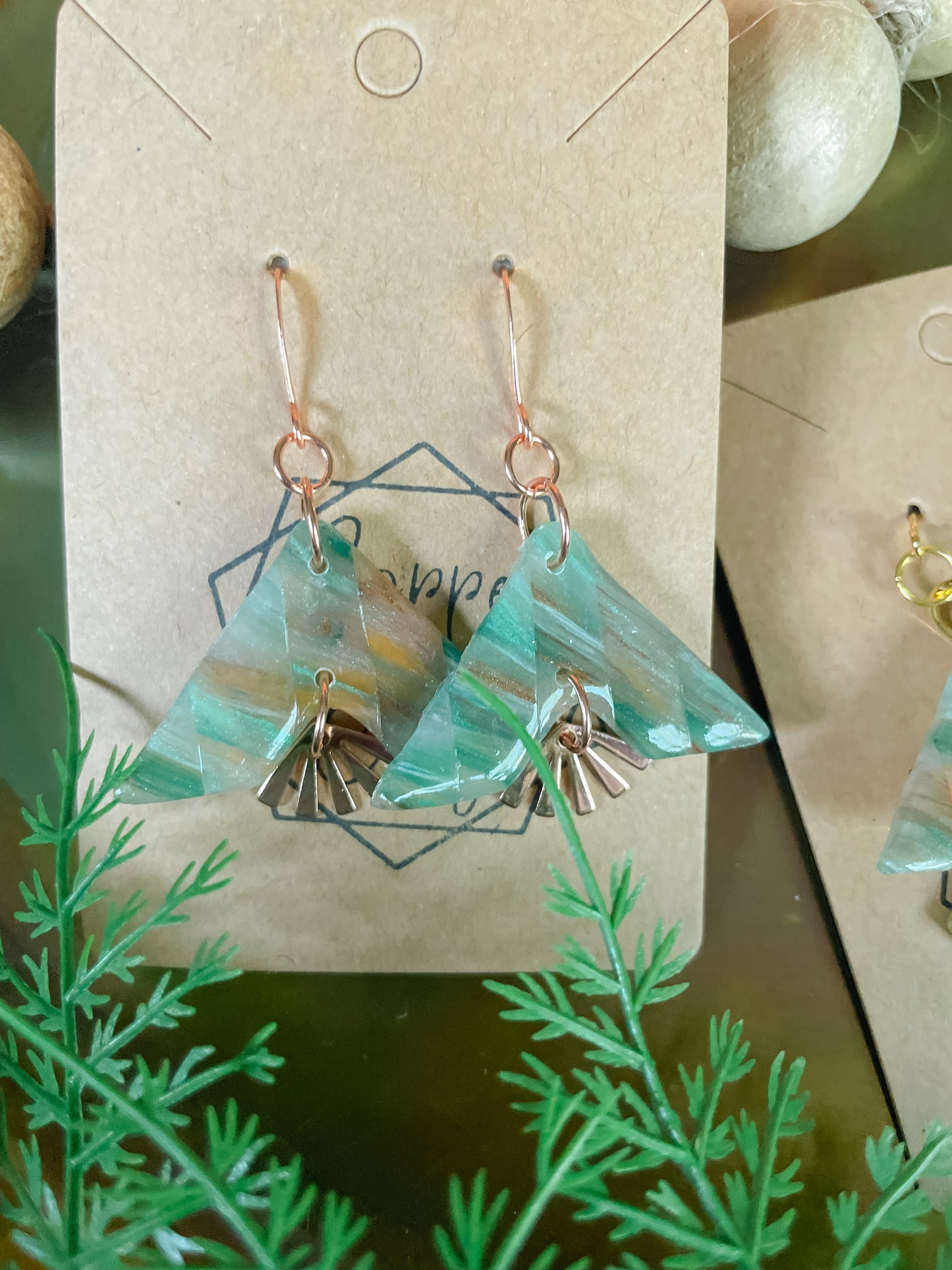 Faux Stone Statement Earring