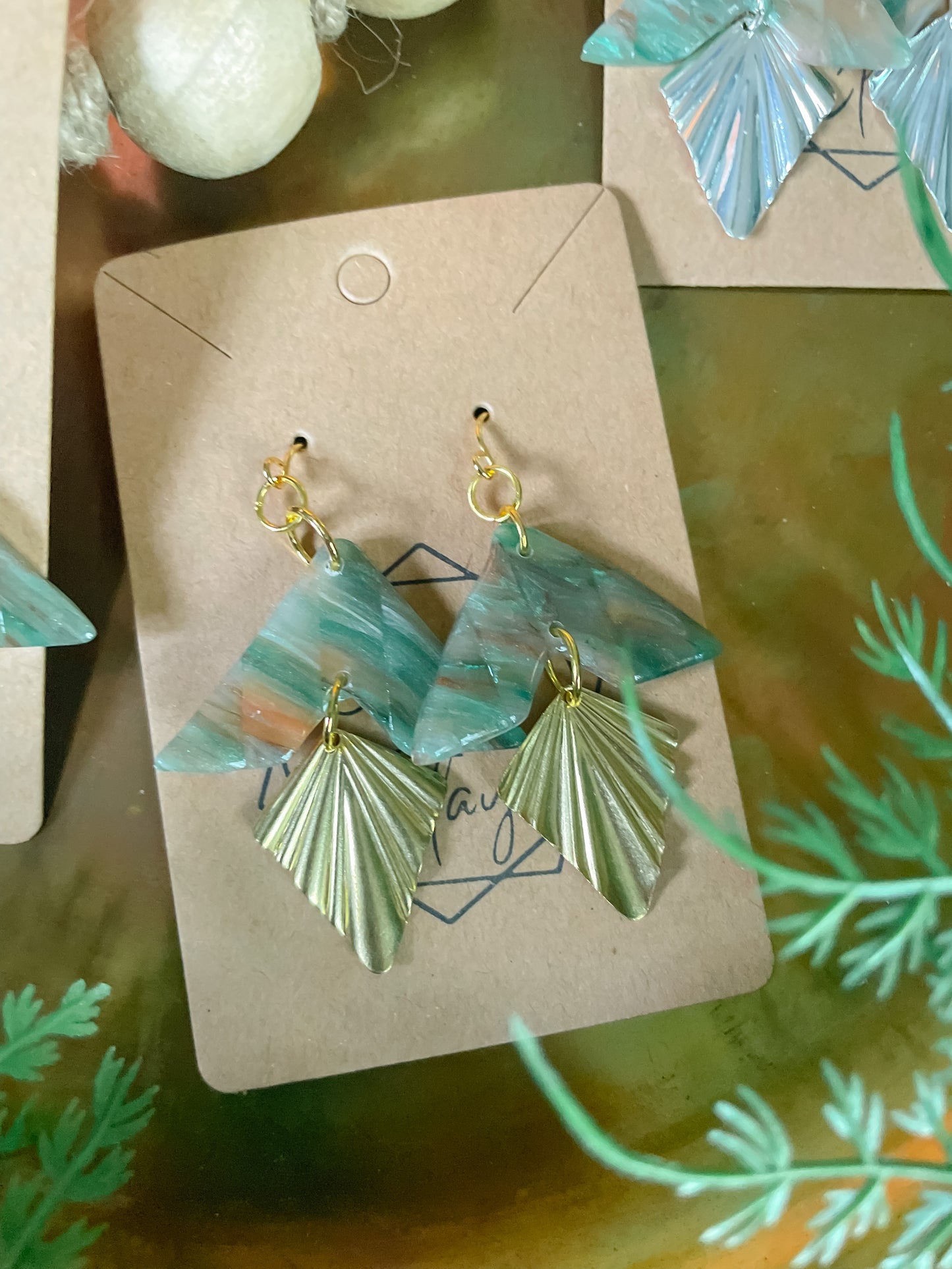 Faux Stone Statement Earring