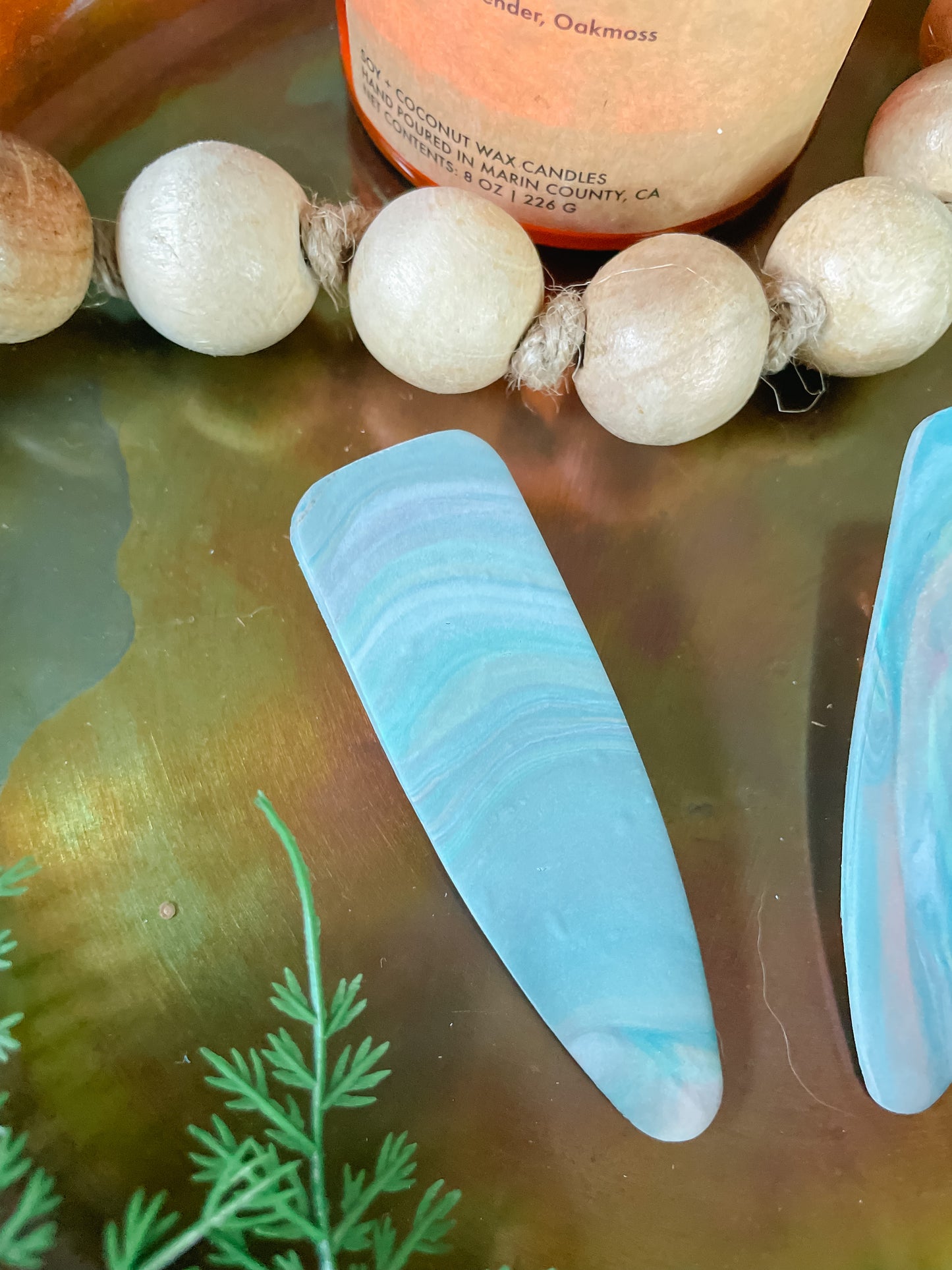 Summer Marble Hair Clip