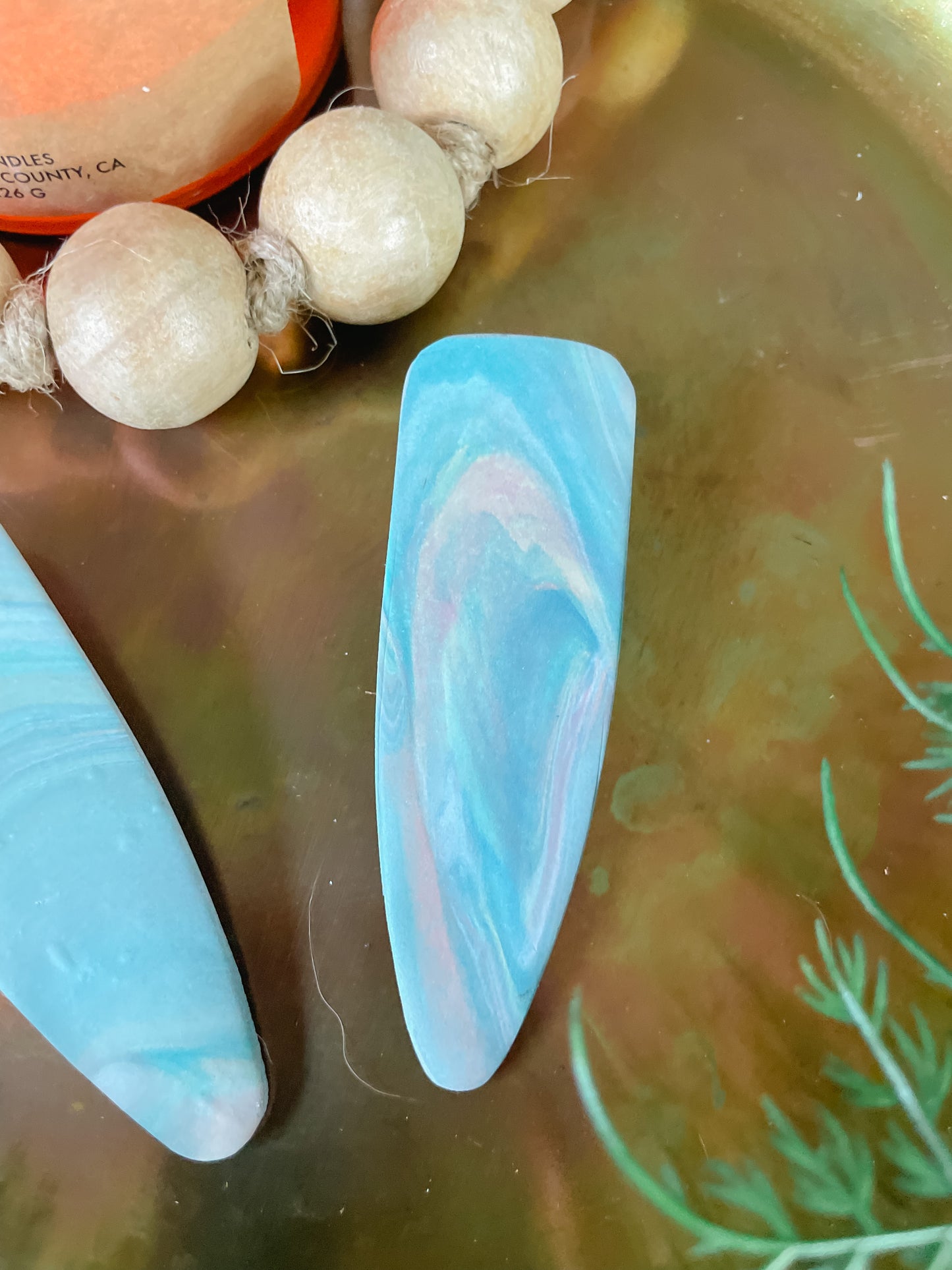 Summer Marble Hair Clip