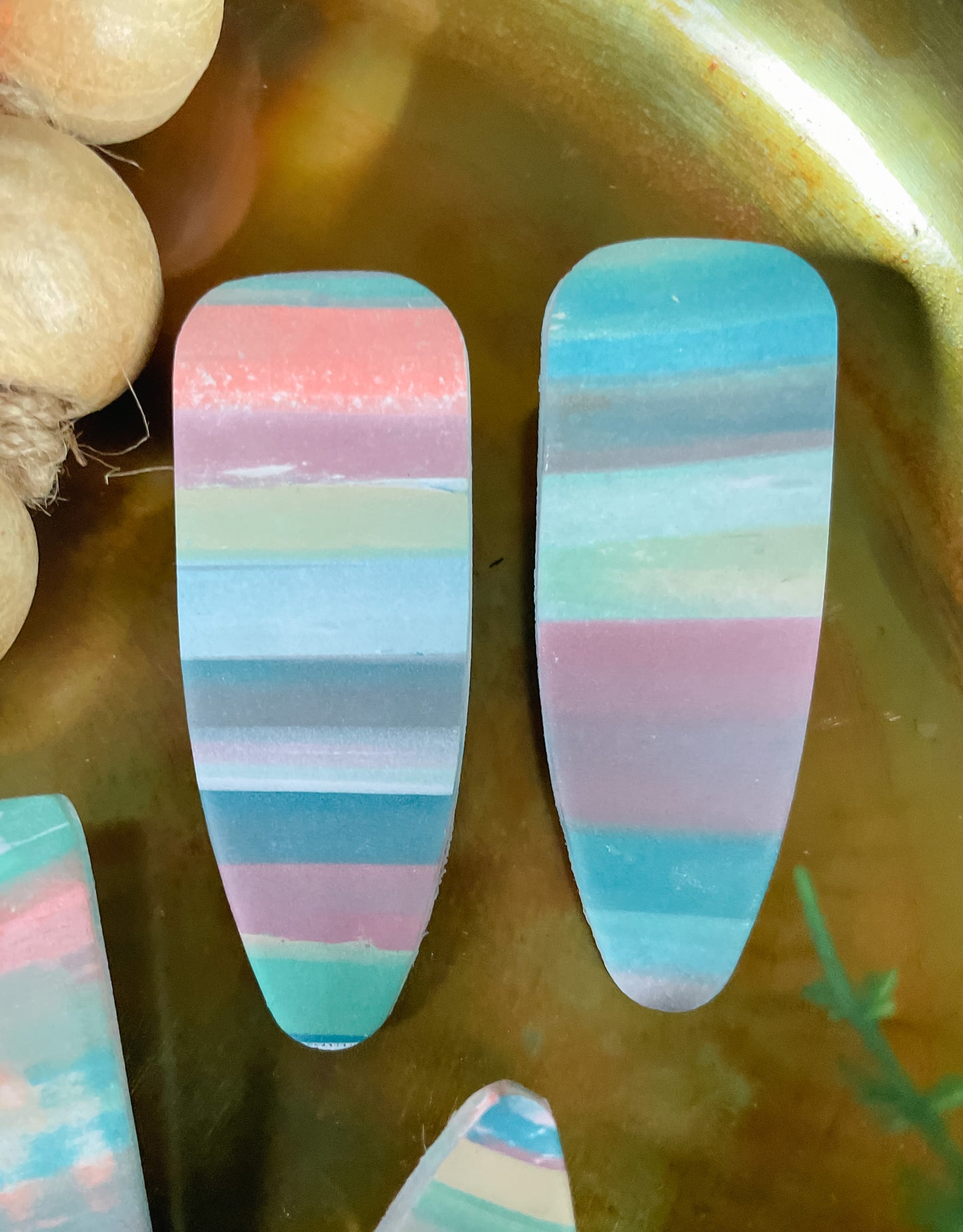 Summer Stripe Hair Clip