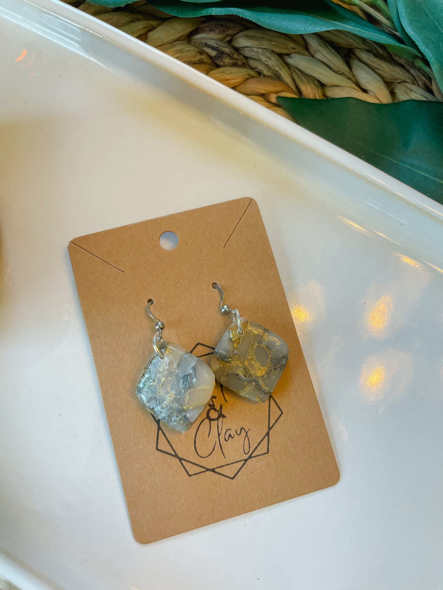 Stone Rounded Drop Small Earring