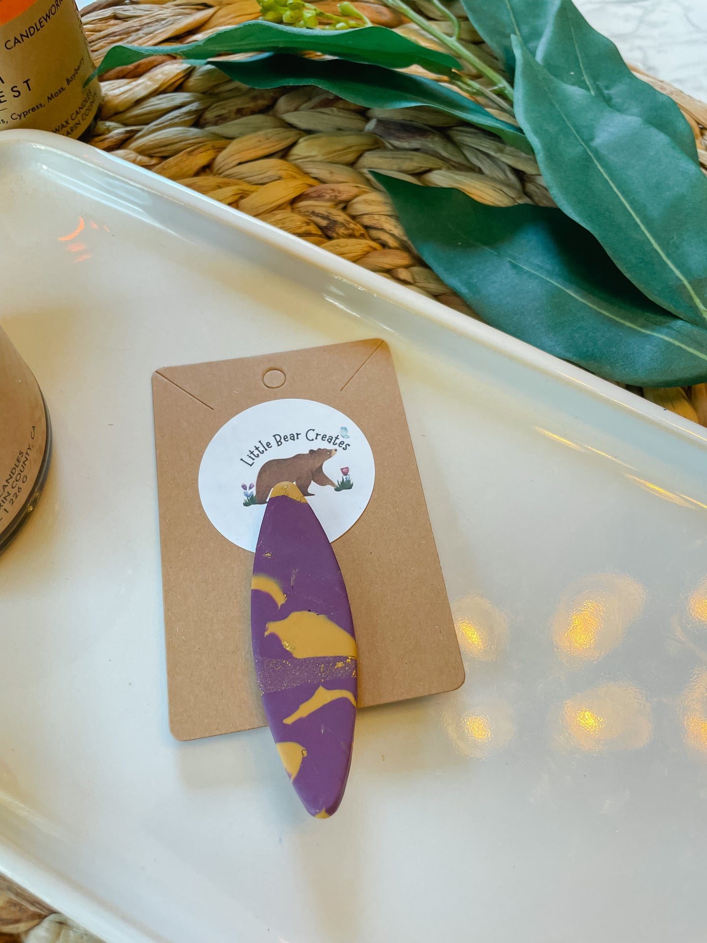 Team Spirit Oval Hair Clip