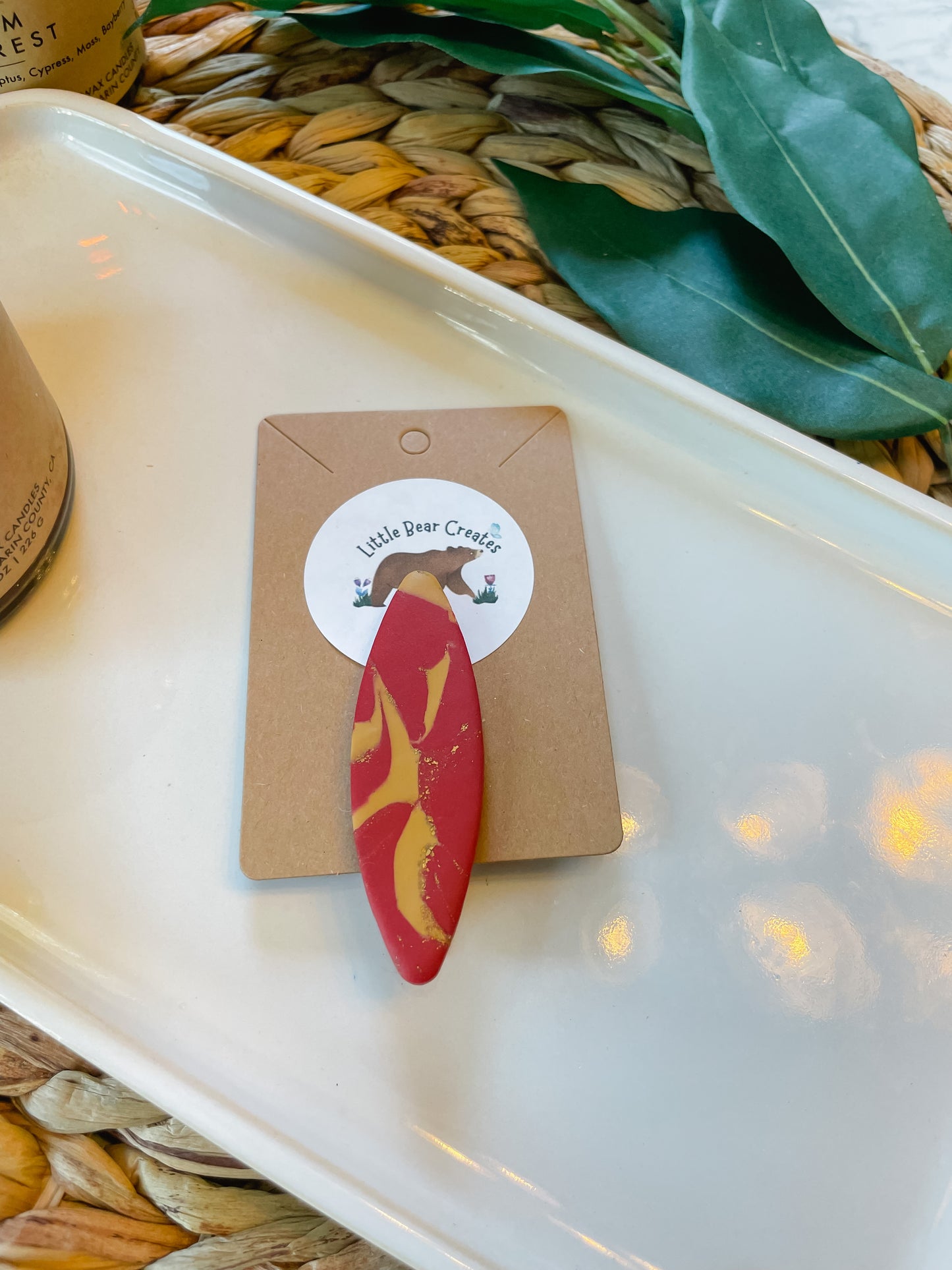 Team Spirit Oval Hair Clip