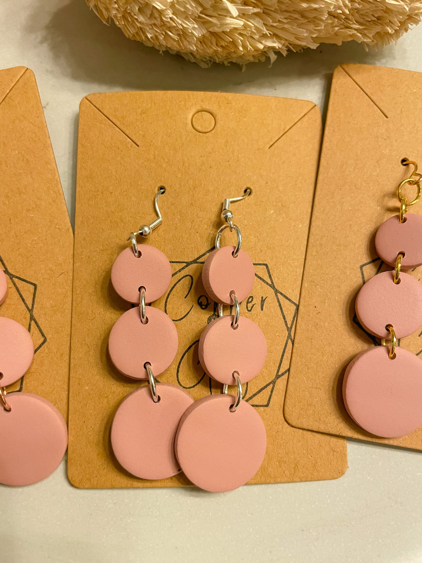 Ballet Pink Drop Earrings
