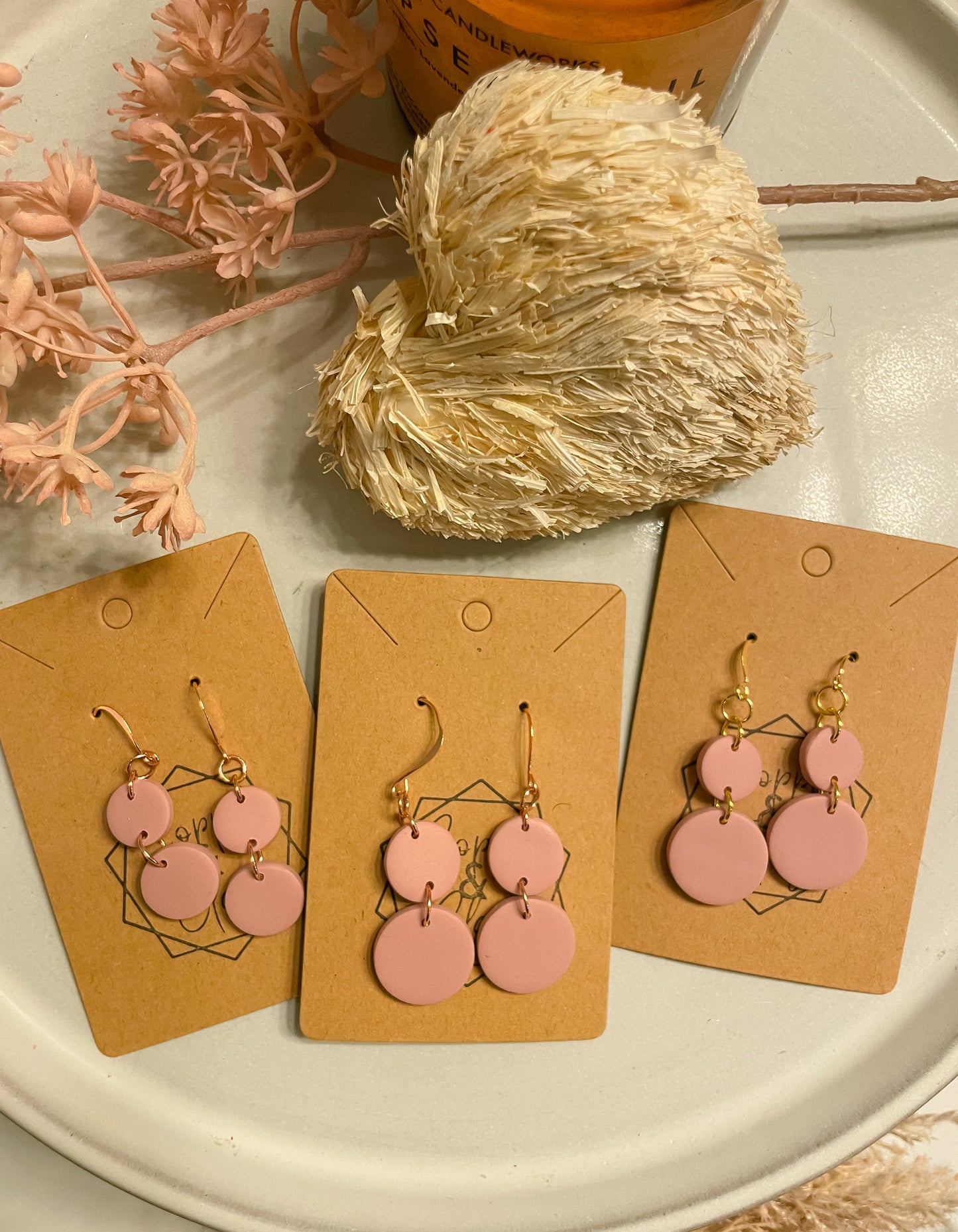 Ballet Pink Drop Earrings