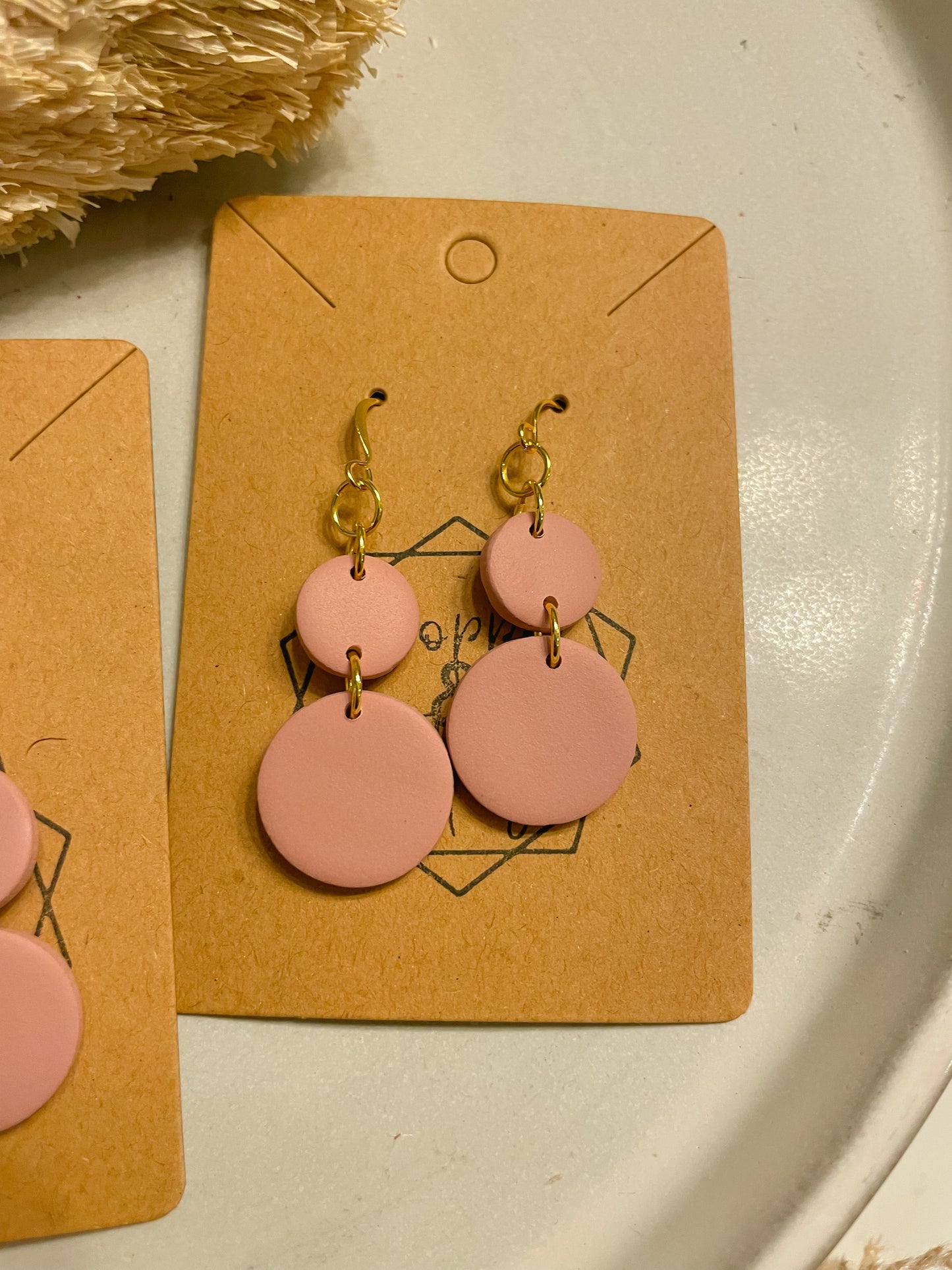 Ballet Pink Drop Earrings