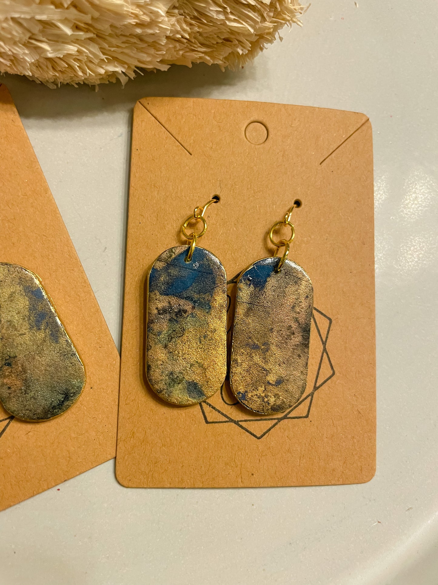 Azure Patina Drop Earring