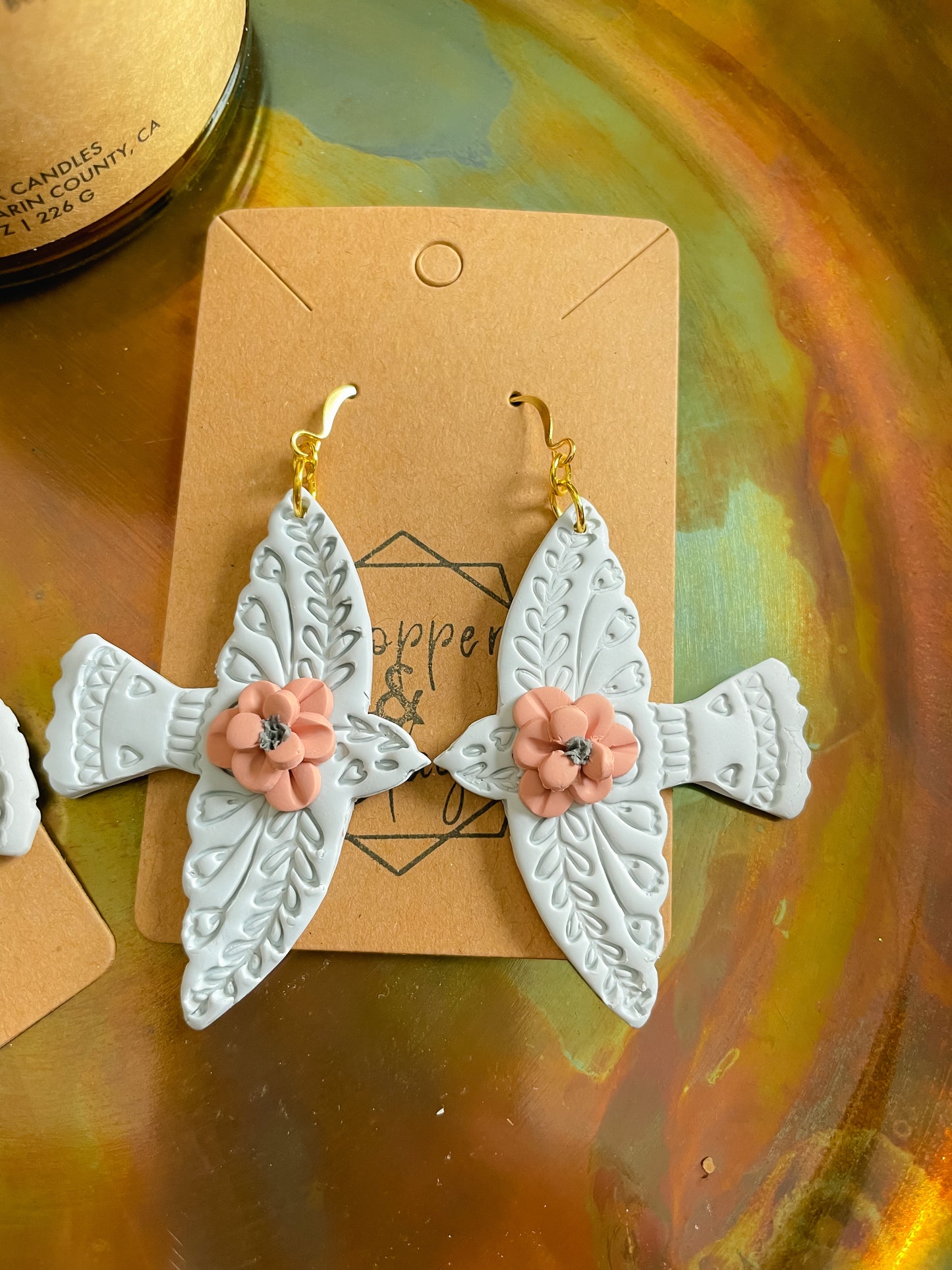 Spring Sparrow Statement Earring
