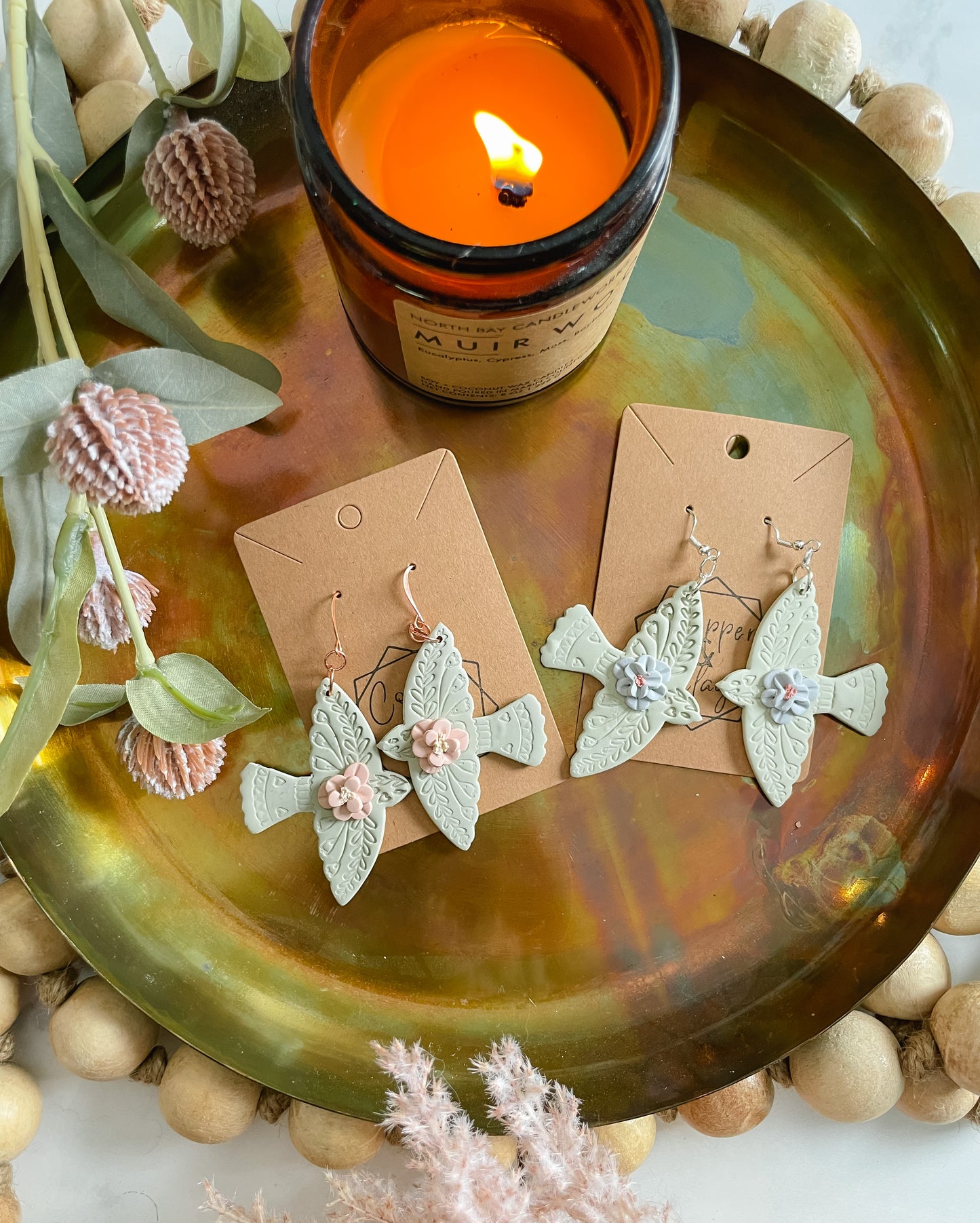 Spring Sparrow Statement Earring