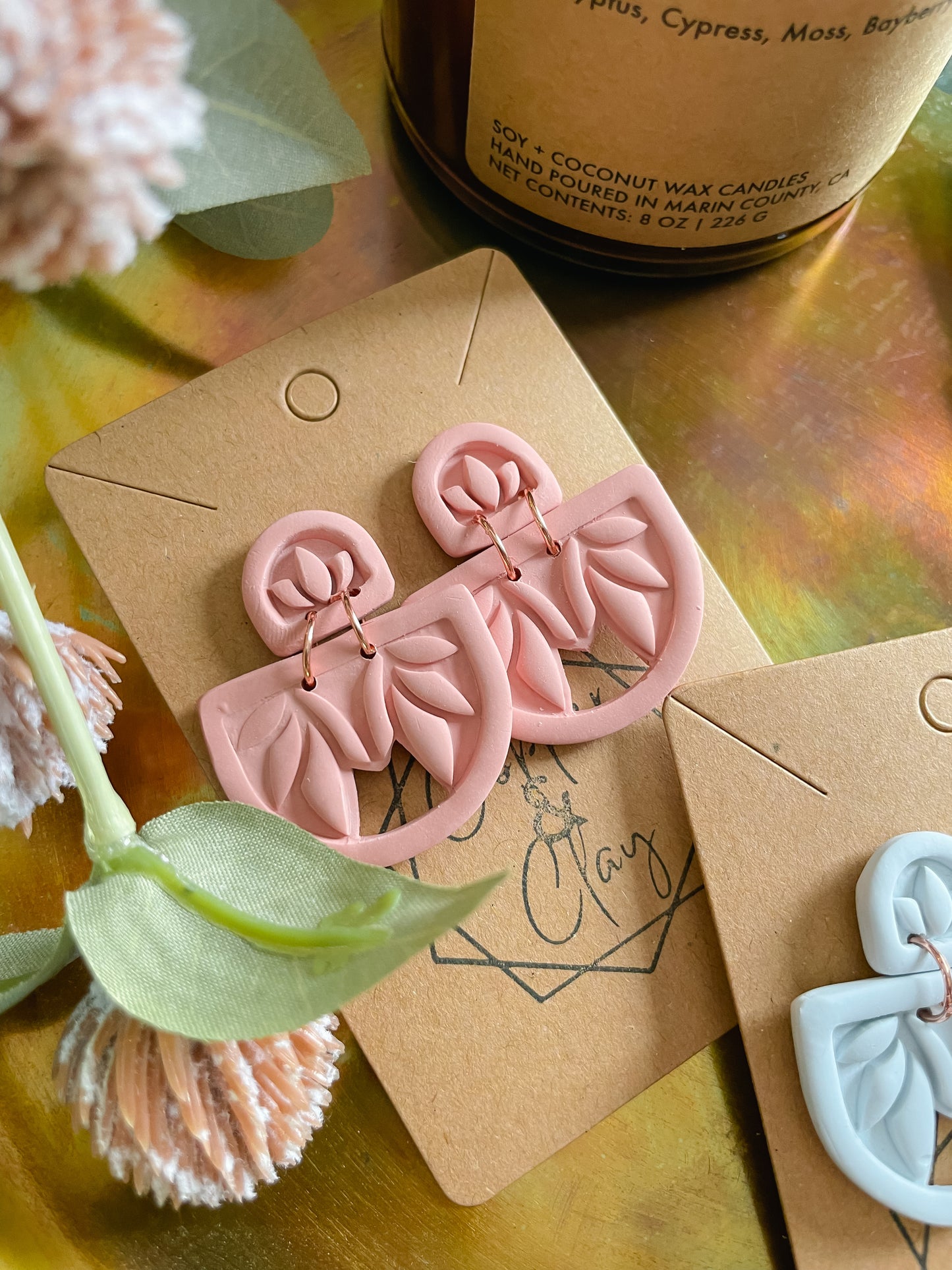 Botanical Fan Statement Earring