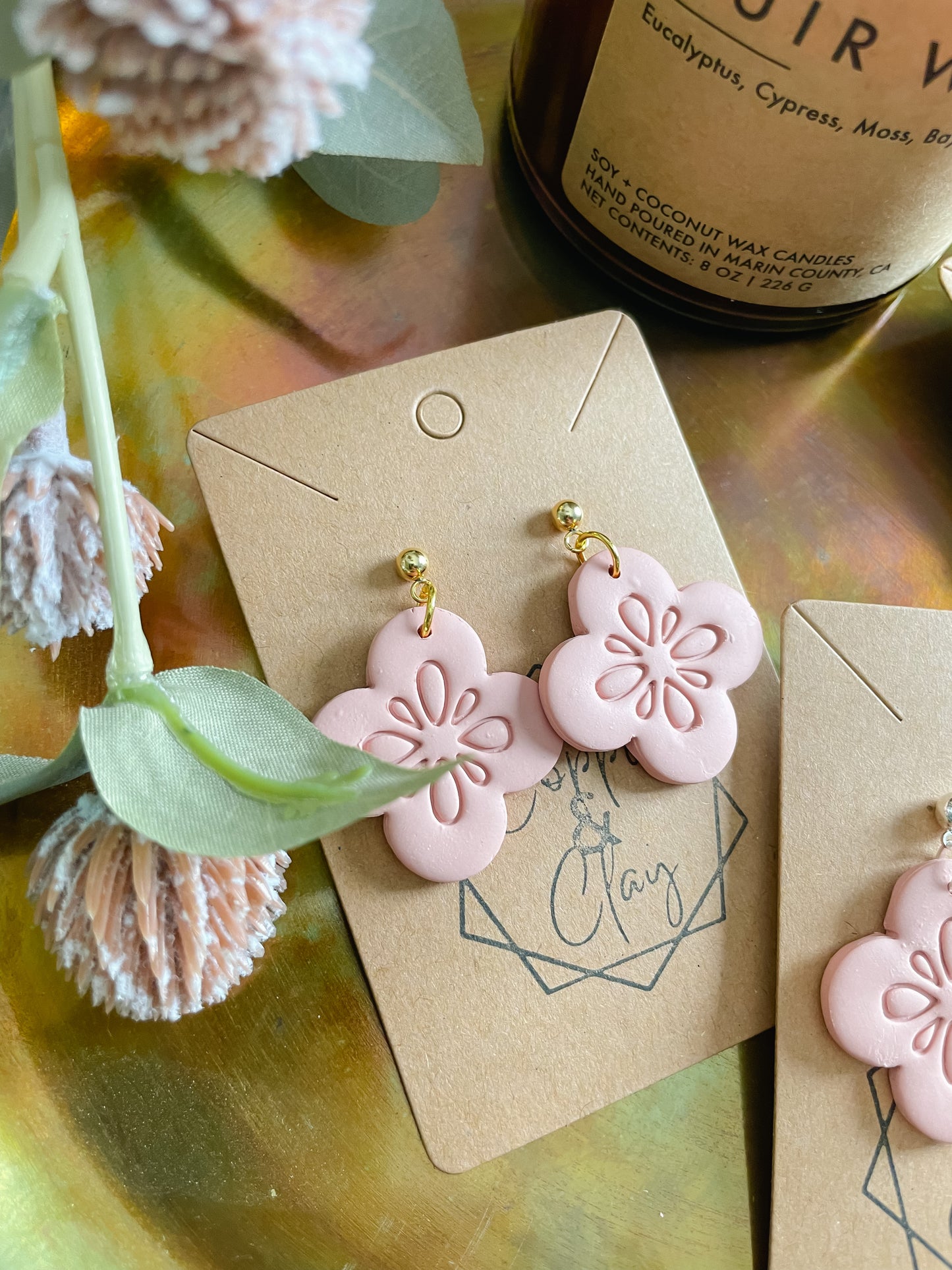 Botanical Drop Earring in Desert Bloom