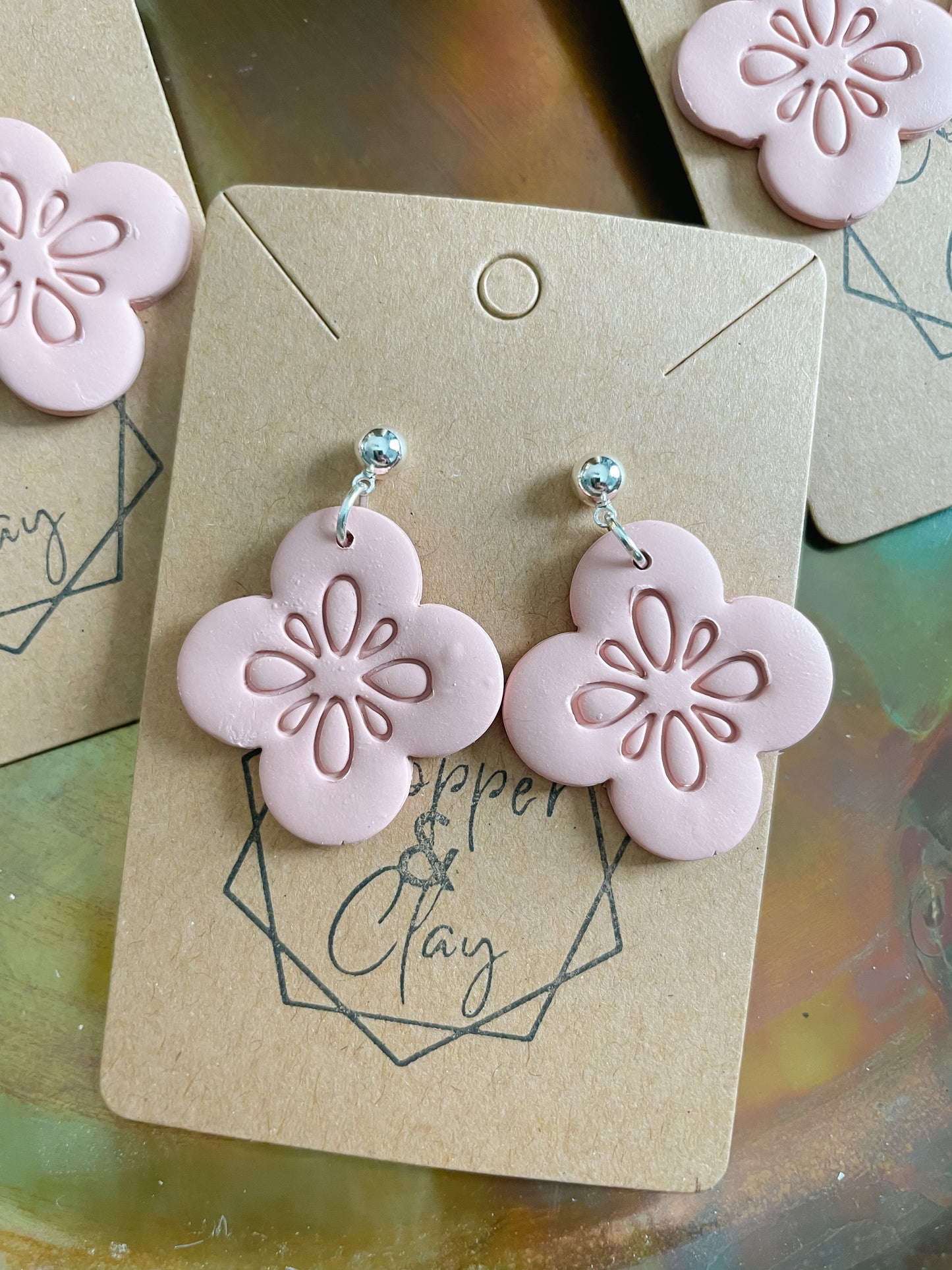 Botanical Drop Earring in Desert Bloom