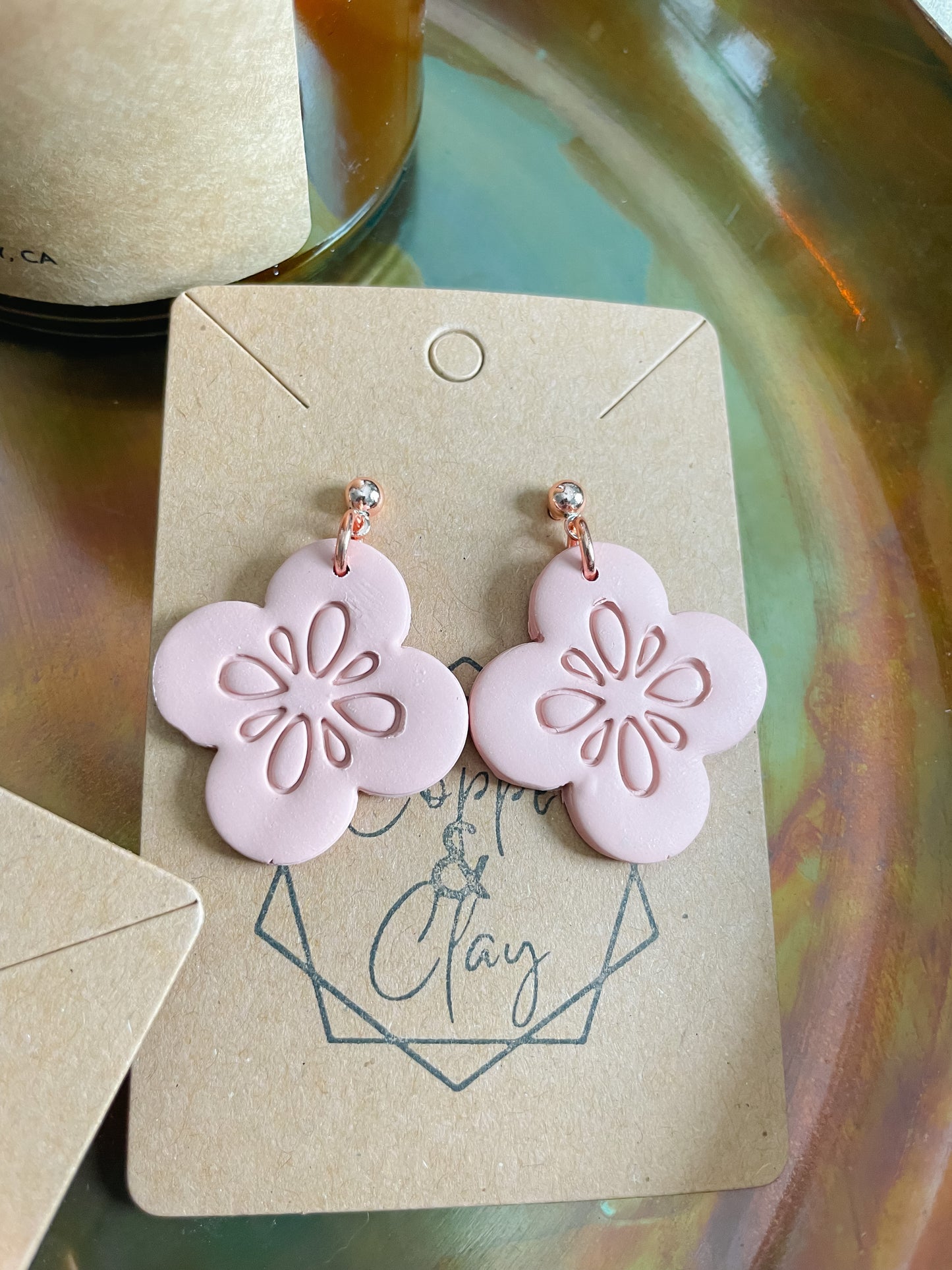 Botanical Drop Earring in Desert Bloom