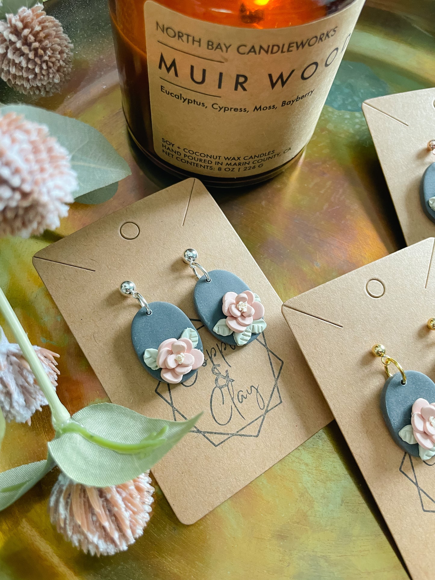 Floral Twilight Drop Earring