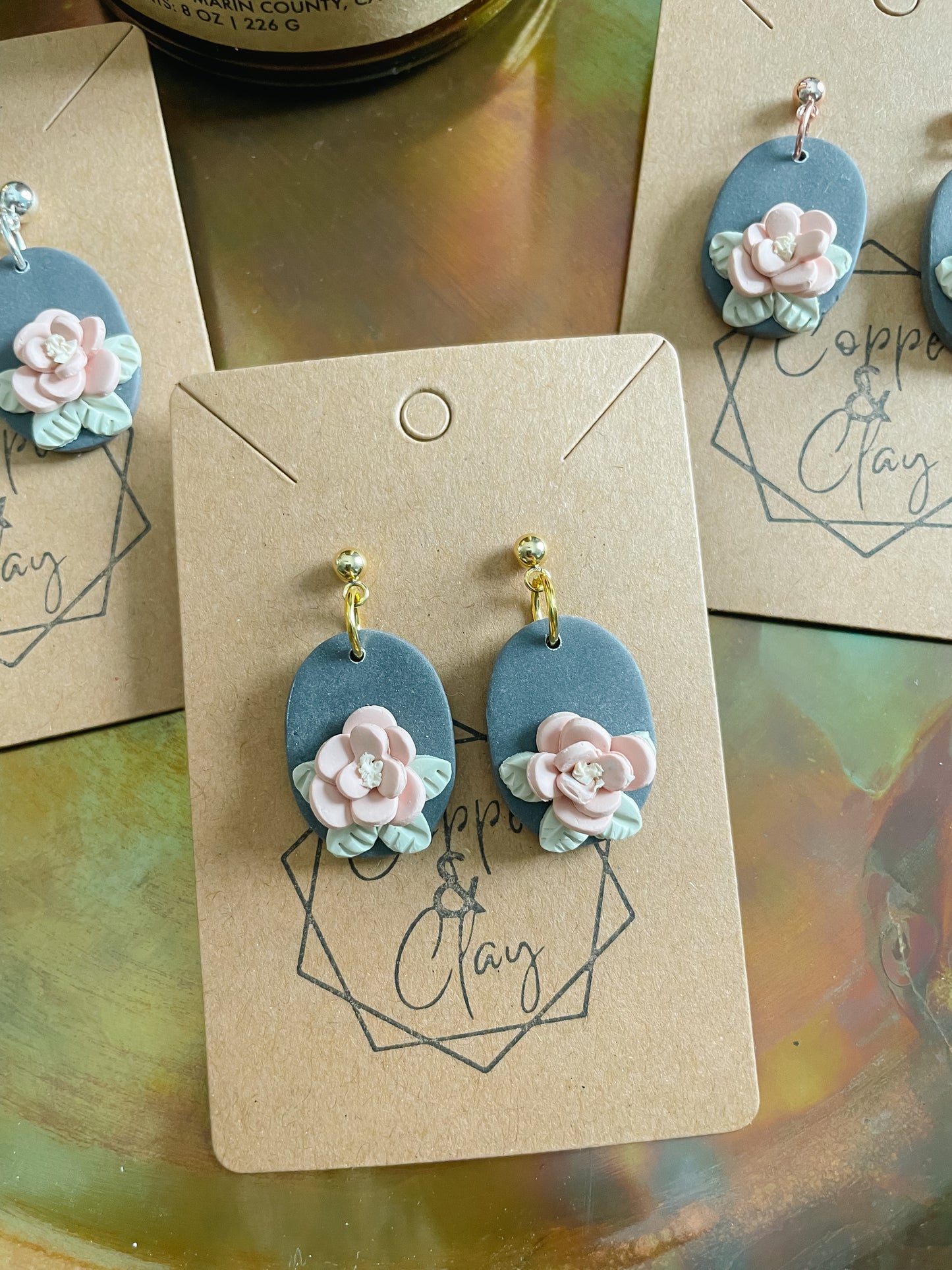 Floral Twilight Drop Earring