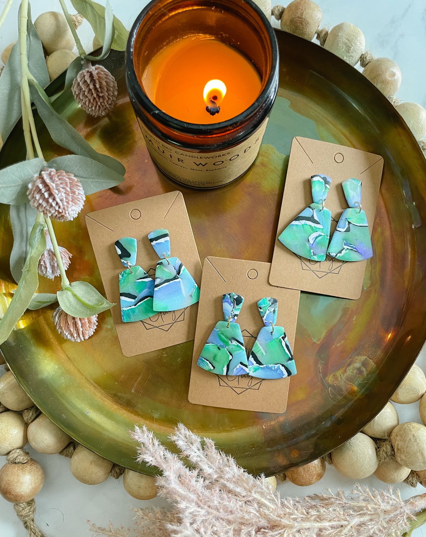 Watercolor Statement Earring