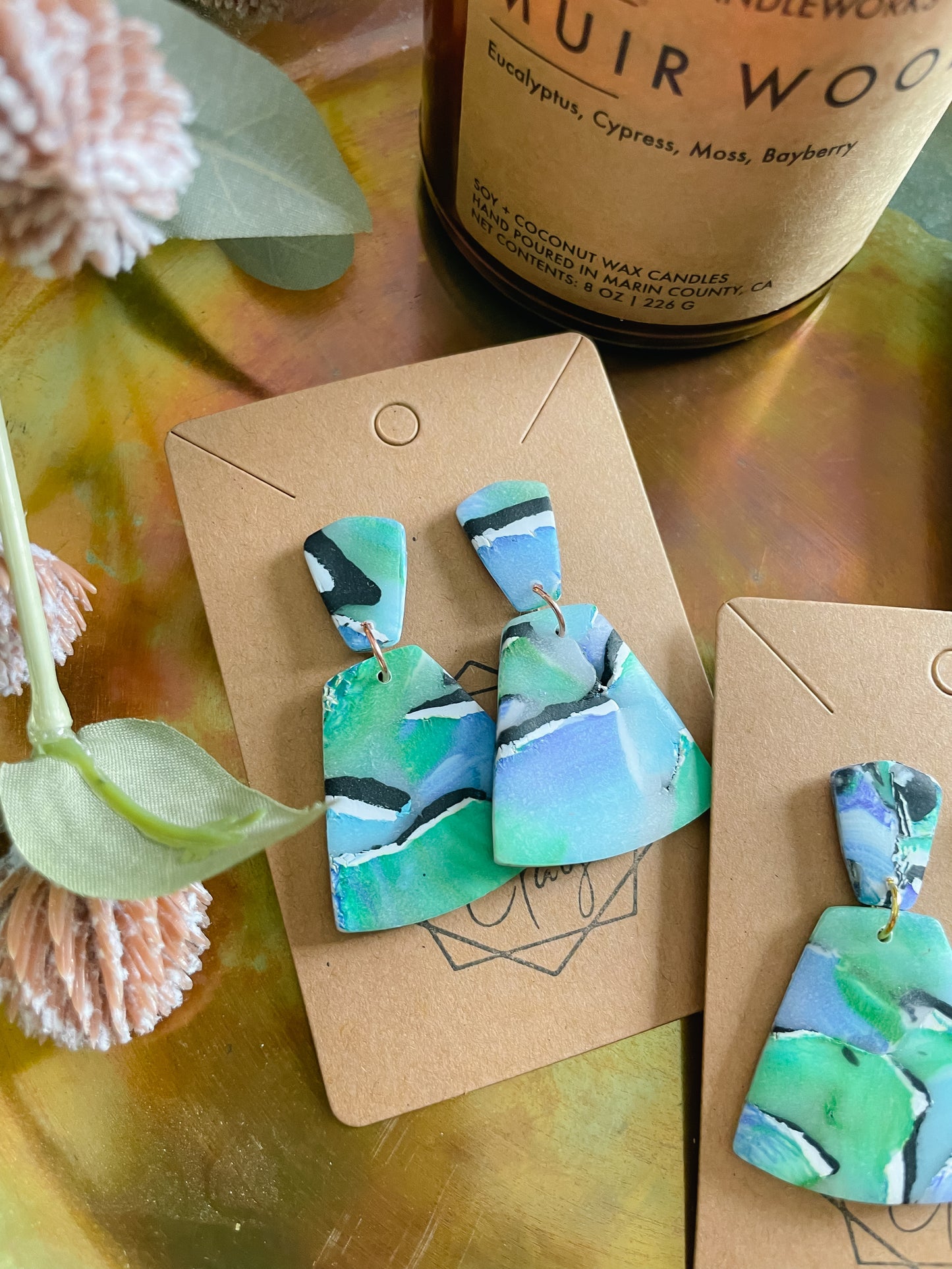 Watercolor Statement Earring